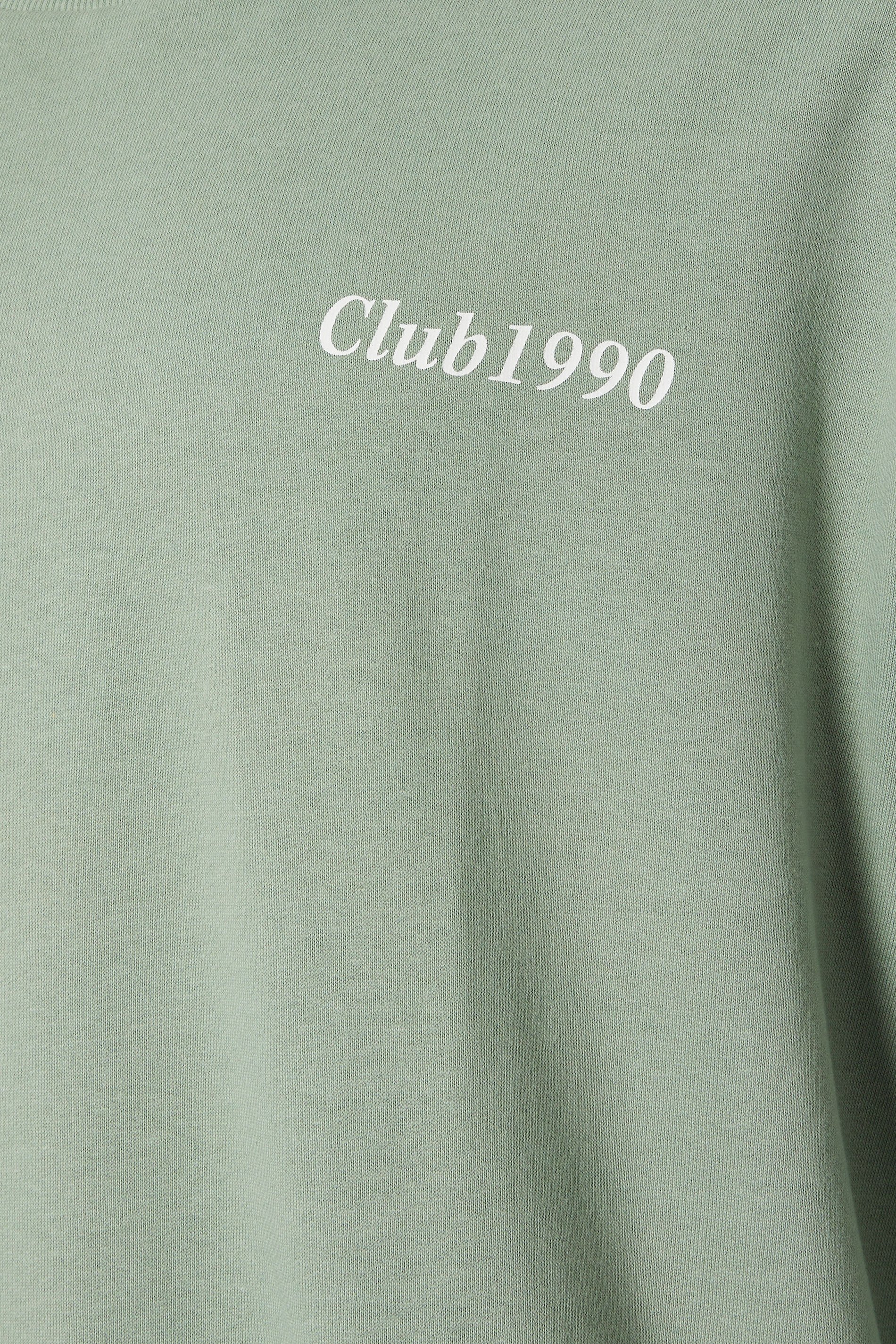 JACK & JONES Big & Tall Light Green Graphic Print Sweatshirt | BadRhino  4