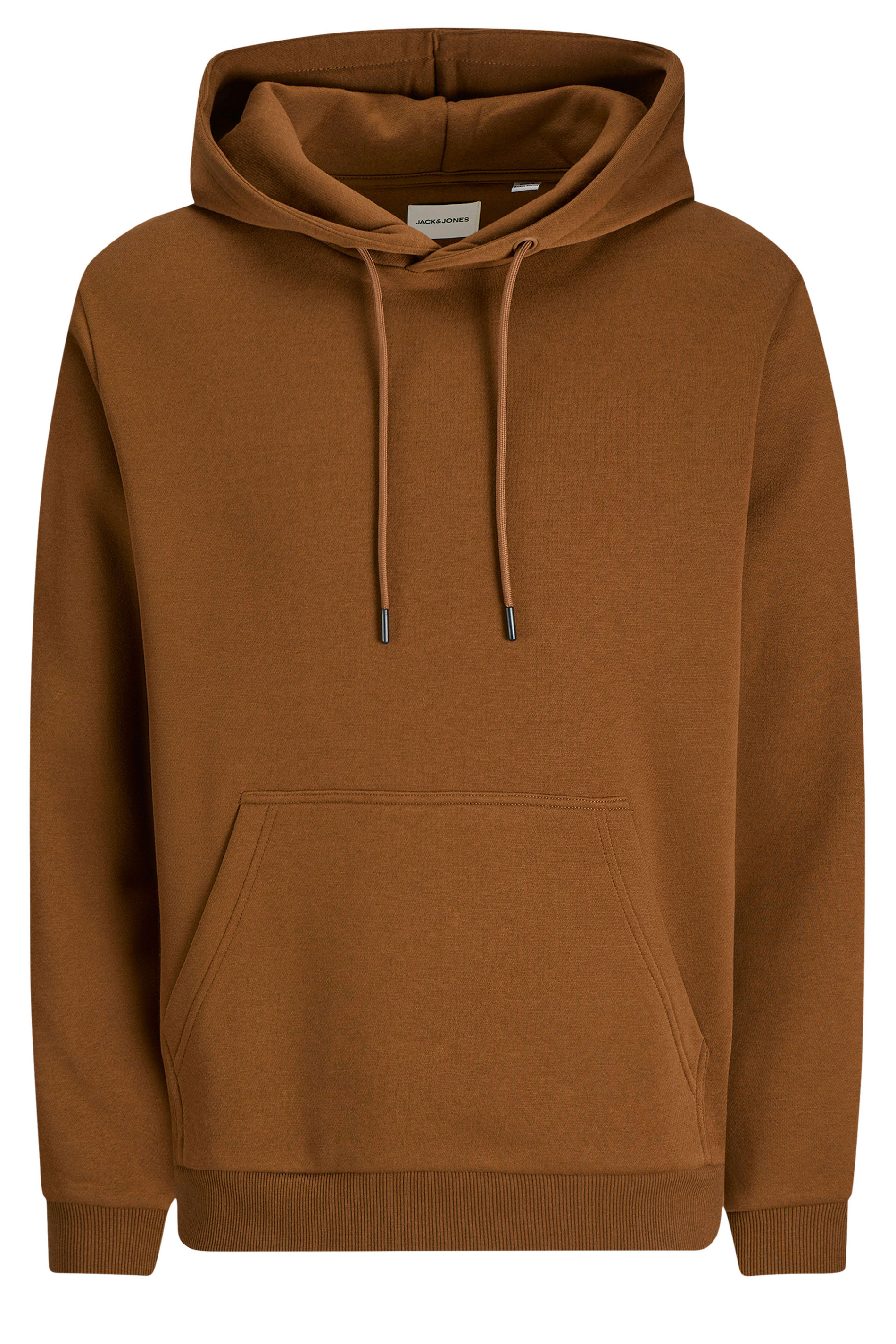 JACK & JONES Big & Tall Monks Robe Brown Hoodie | BadRhino 3