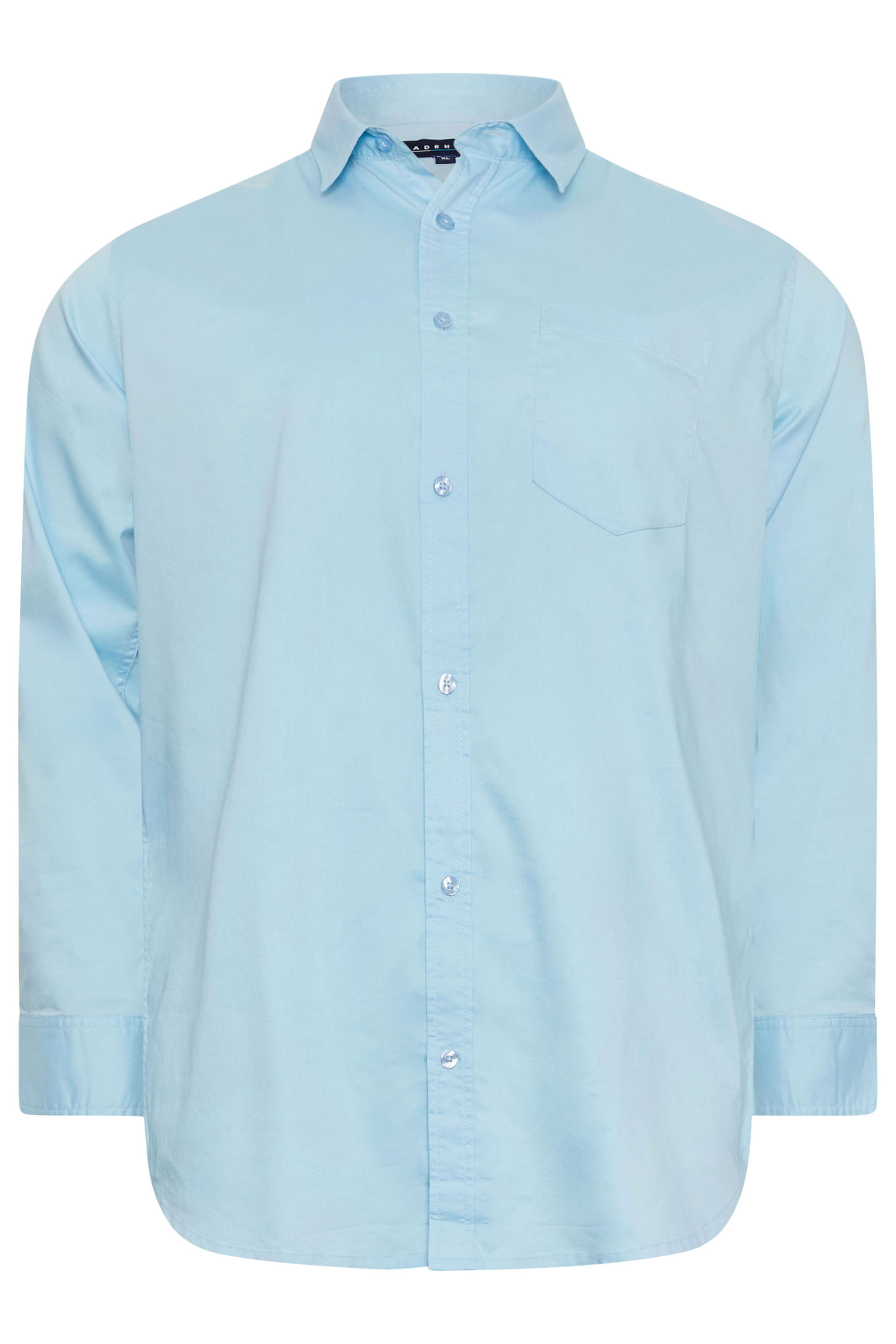 BadRhino Big & Tall Light Blue Stretch Long Sleeve Shirt | BadRhino 6