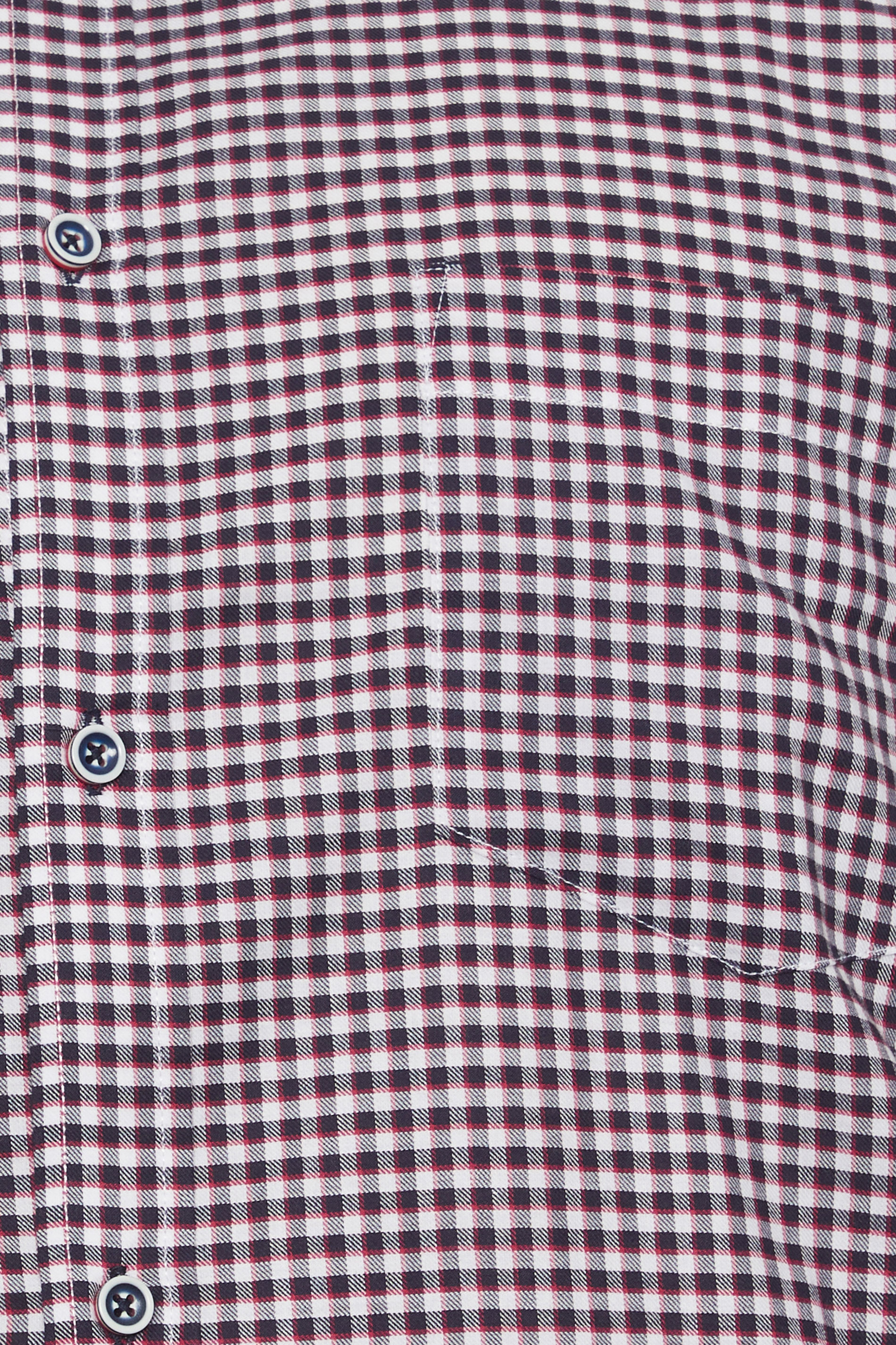 KAM Big & Tall Navy Short Sleeve Gingham Print Shirt | BadRhino 4