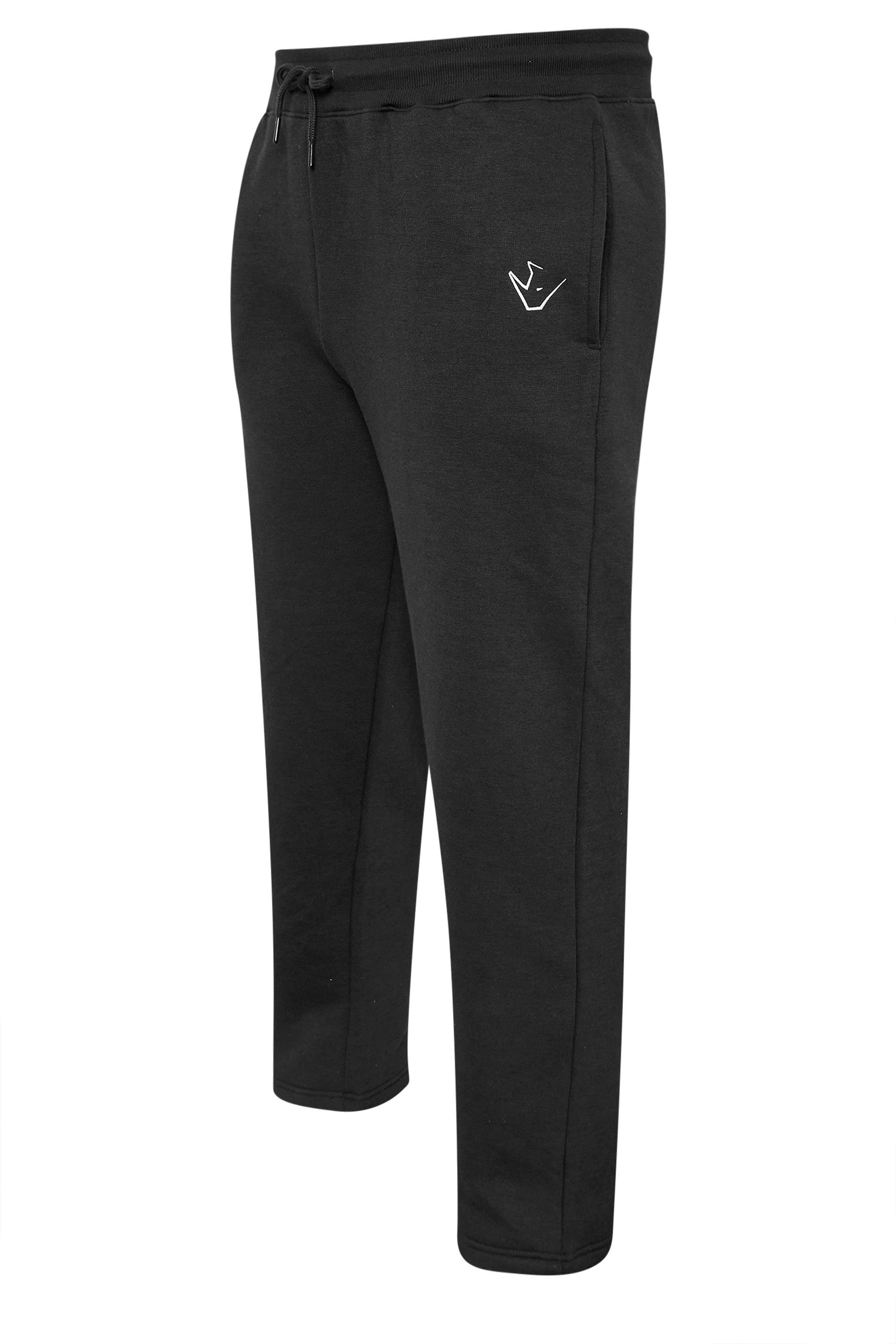 IronRhino Big & Tall Black 'Rest Day' Joggers | BadRhino 10