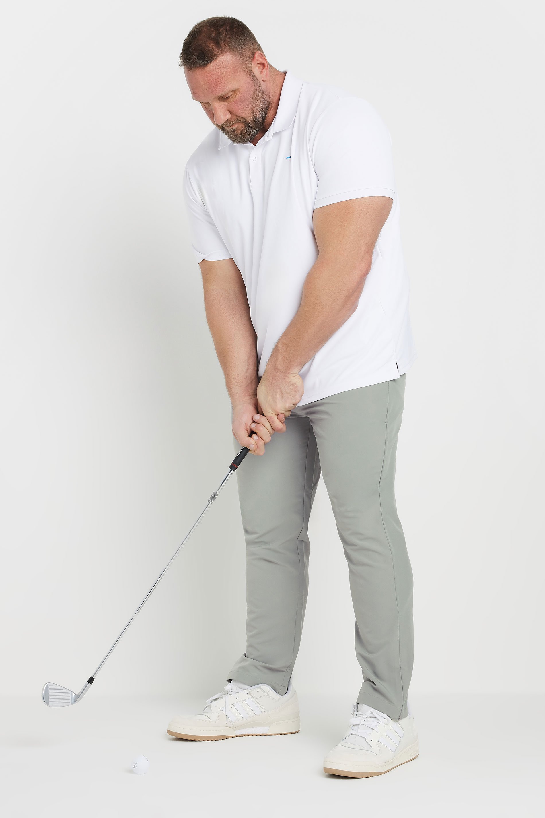 BadRhino Big & Tall Grey Golf Trousers | BadRhino 4