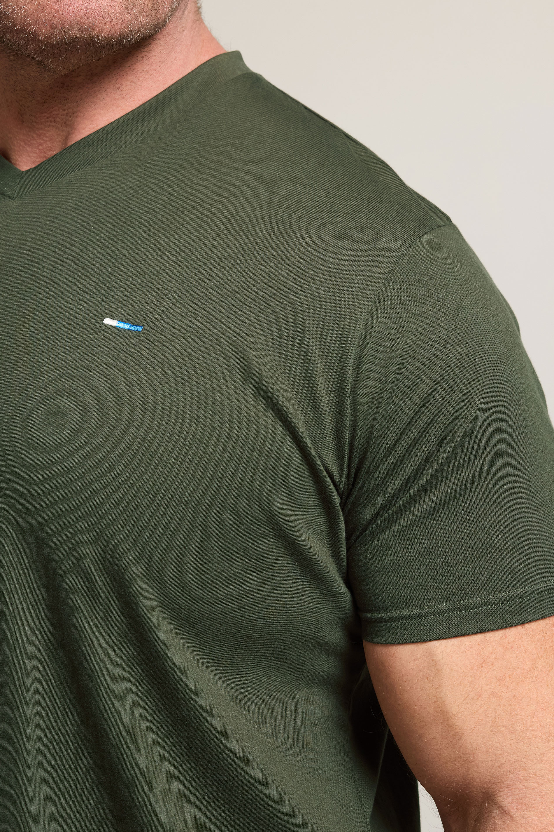 BadRhino Big & Tall Black/Red/Green/Blue/Navy Blue 5 Pack Extra Long V-Neck T-Shirts | BadRhino 5