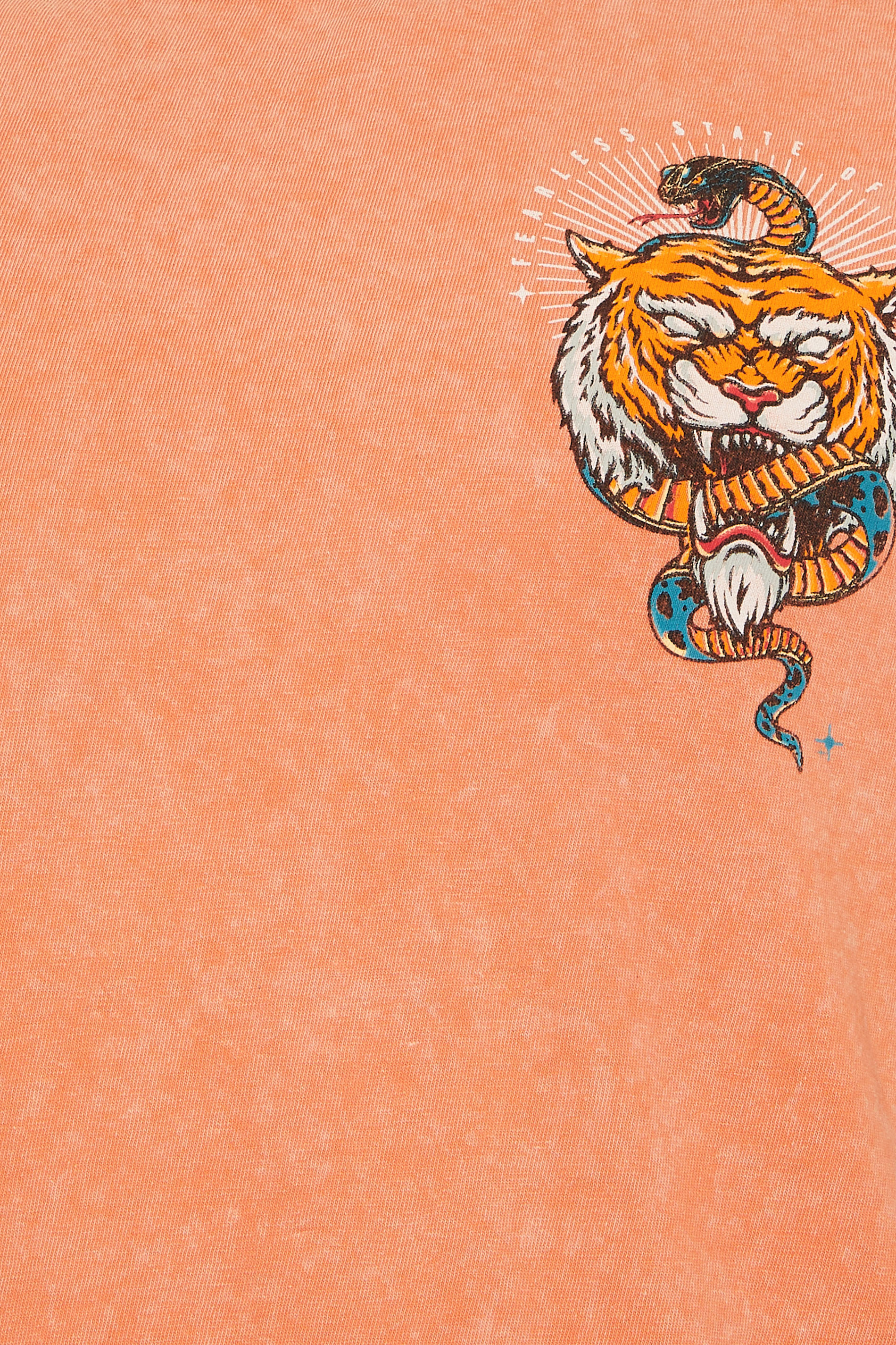 BadRhino Big & Tall Orange Acid Wash Tiger Vest | BadRhino 7