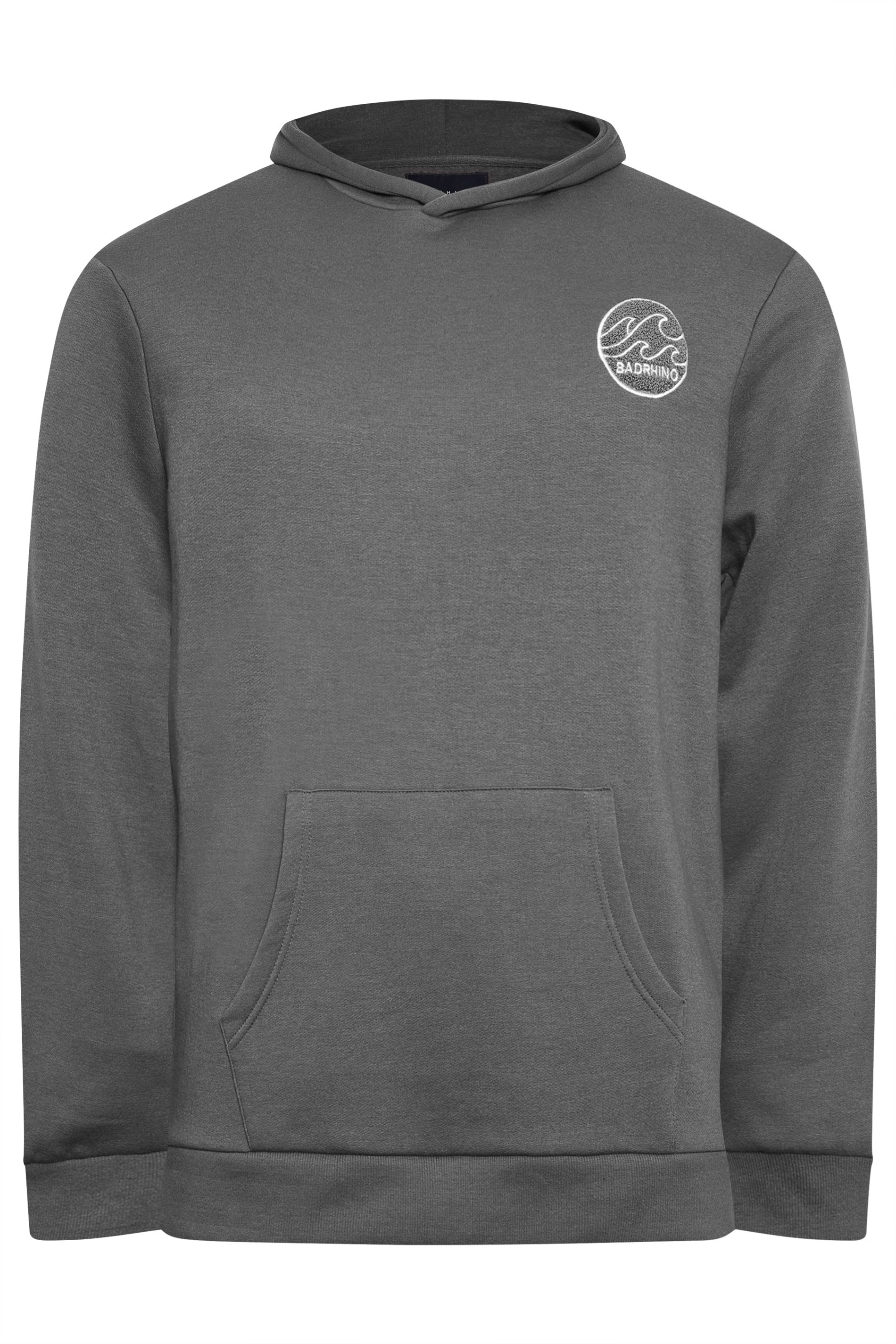 BadRhino Grey Patch Logo Hoodie | BadRhino 5