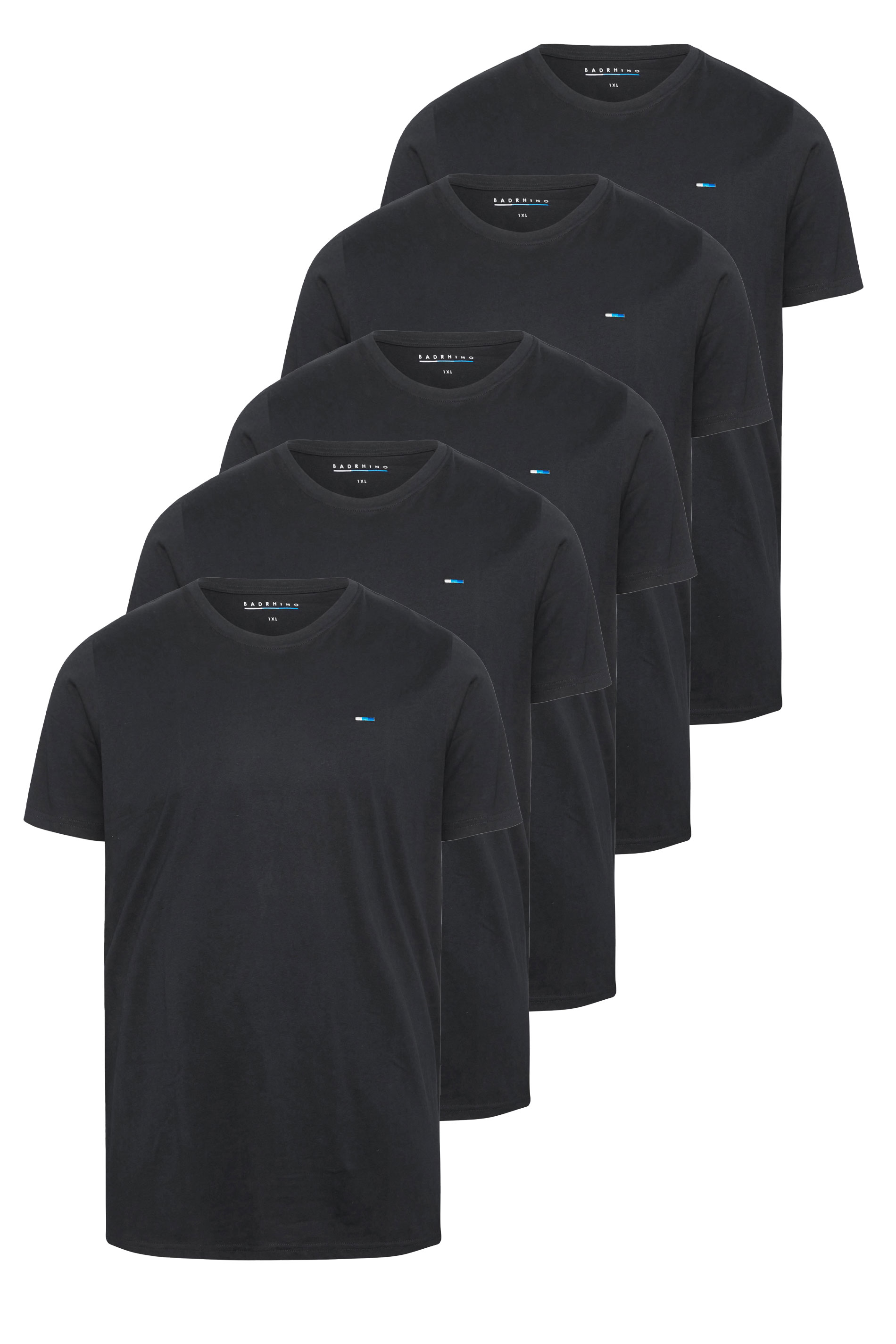 BadRhino 5 PACK Black Core T-Shirts | BadRhino 6