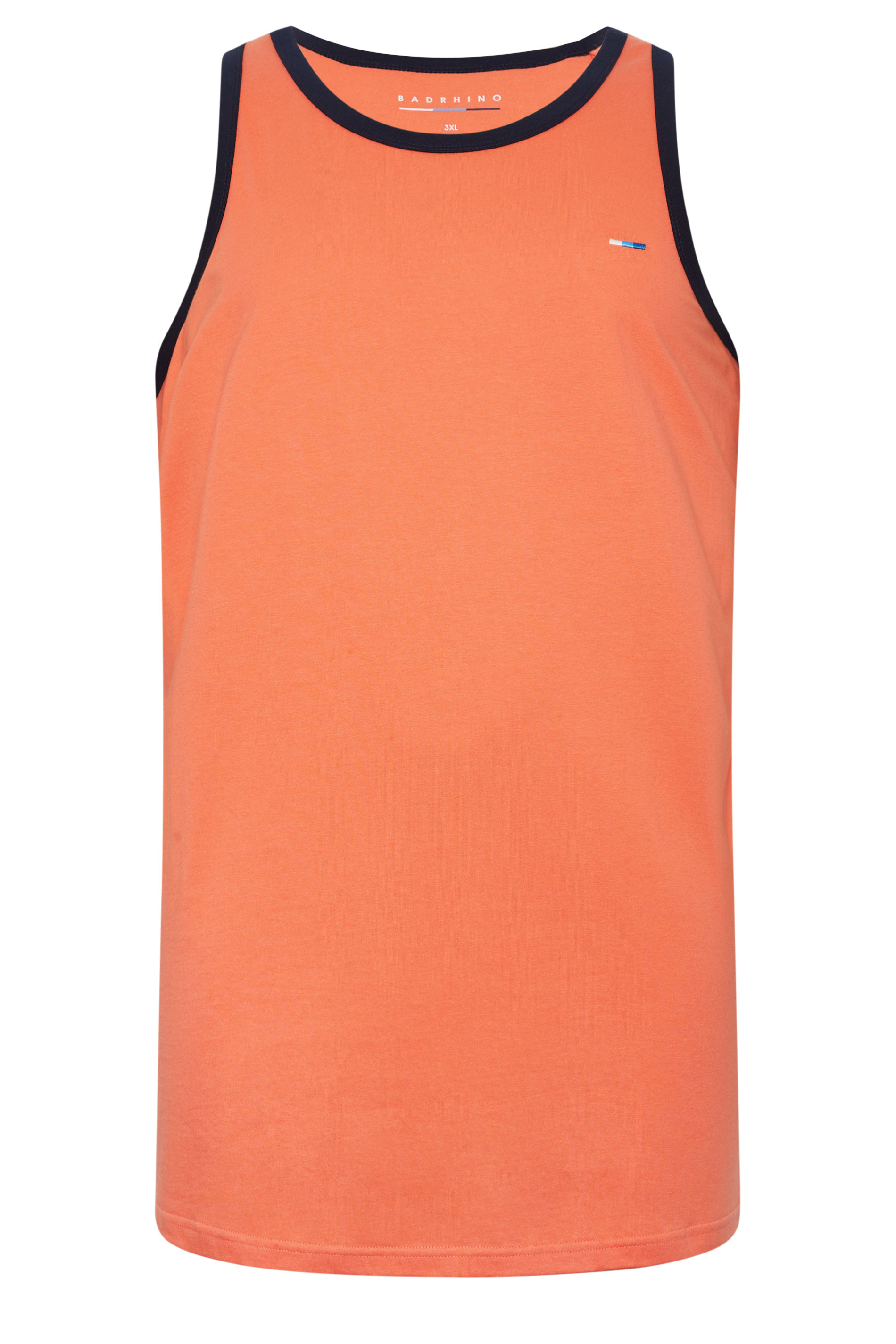 BadRhino Big & Tall 2 PACK Navy Blue & Orange Contrast Vests | BadRhino 7