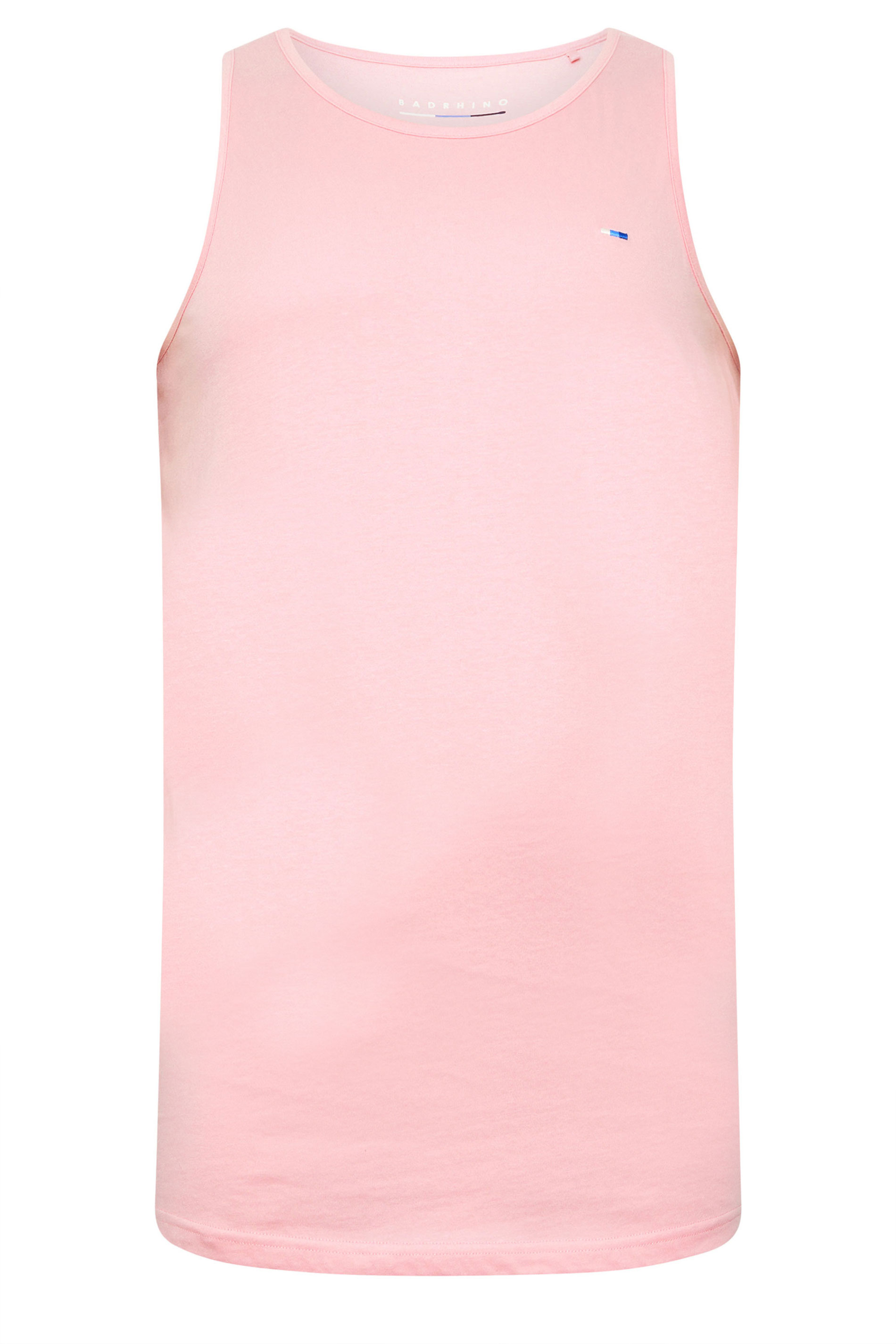 BadRhino Big & Tall Light Pink Vest Top | BadRhino 6