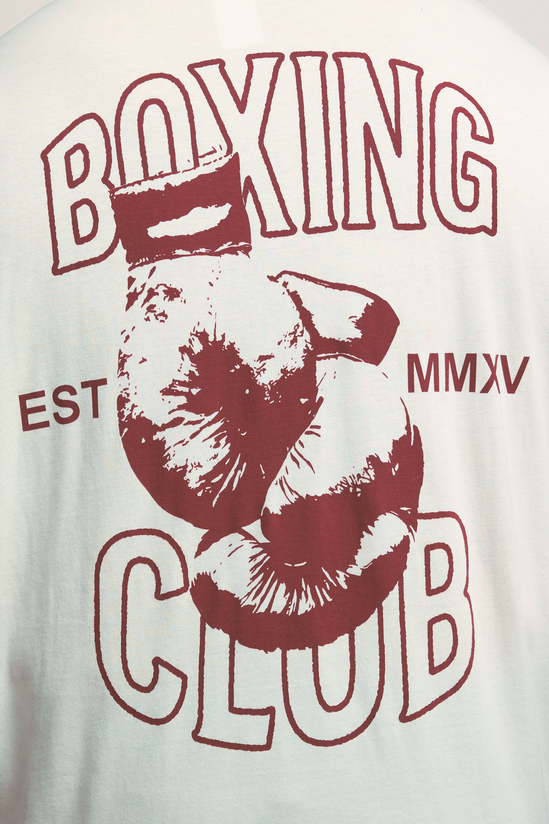 BadRhino Big & Tall Off White 'Boxing Club' Graphic T-Shirt | BadRhino 5