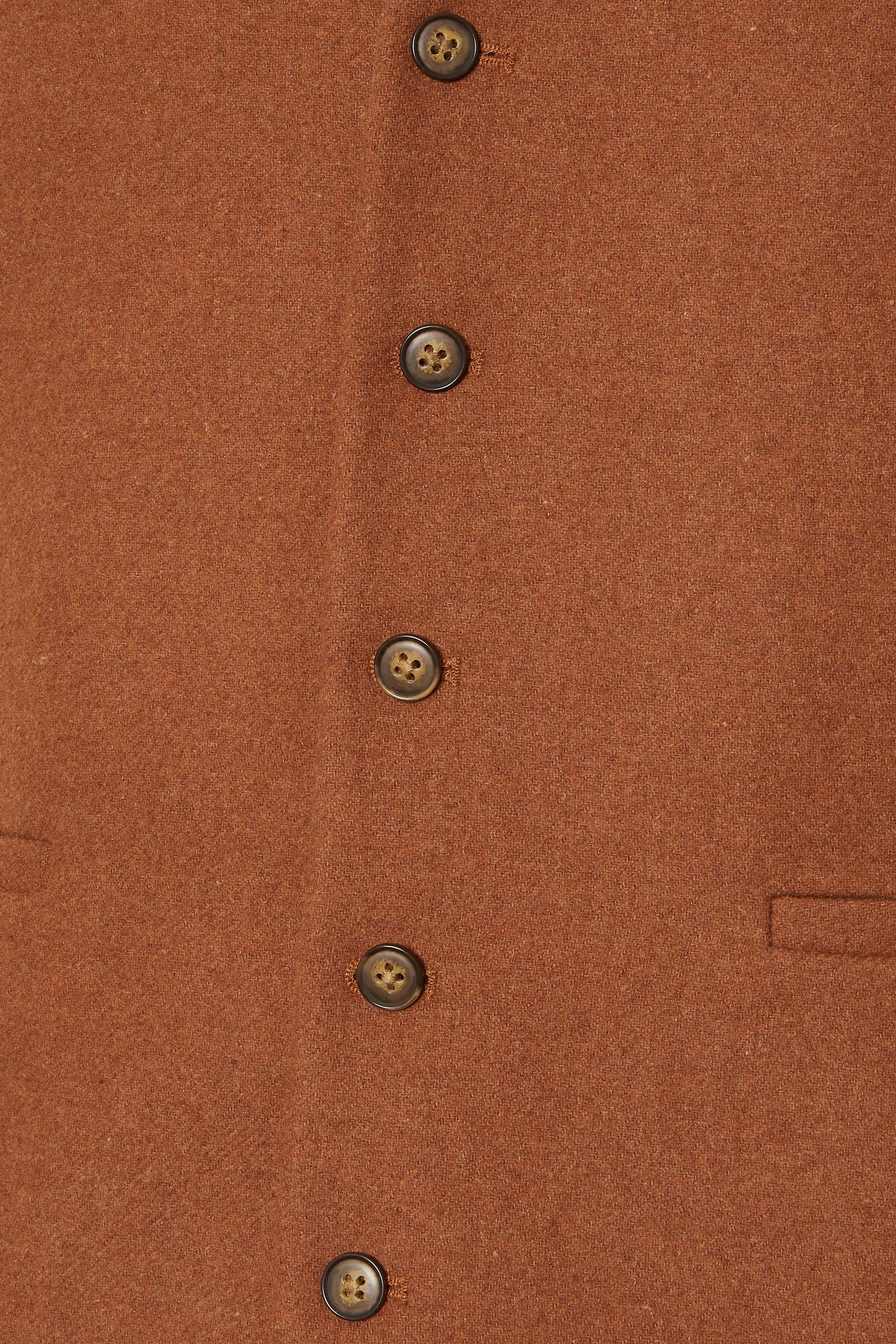 BadRhino Tailoring Big & Tall Rust Orange Tweed Waistcoat | BadRhino 8