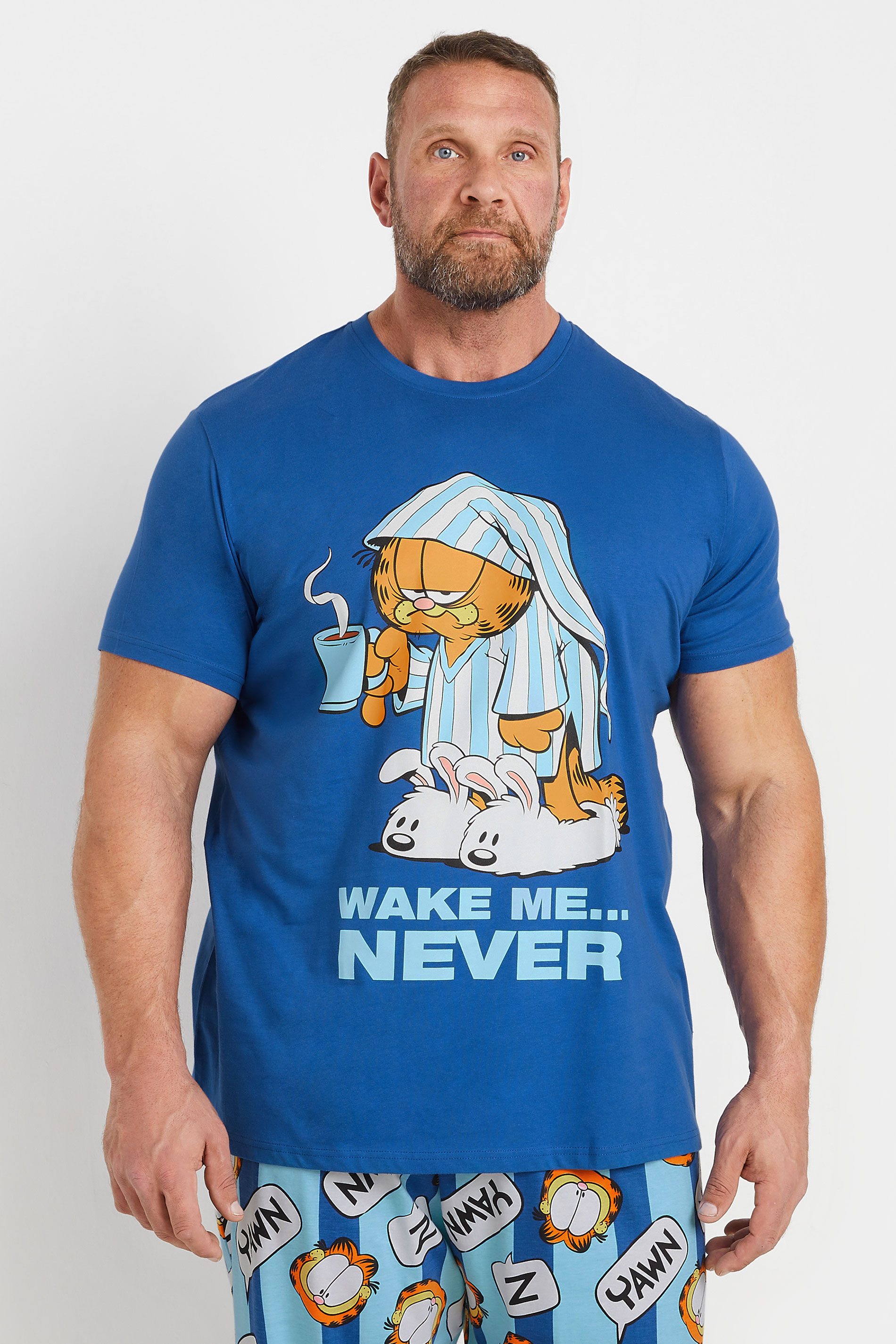 BadRhino Blue Garfield Pyjama Set | BadRhino 4