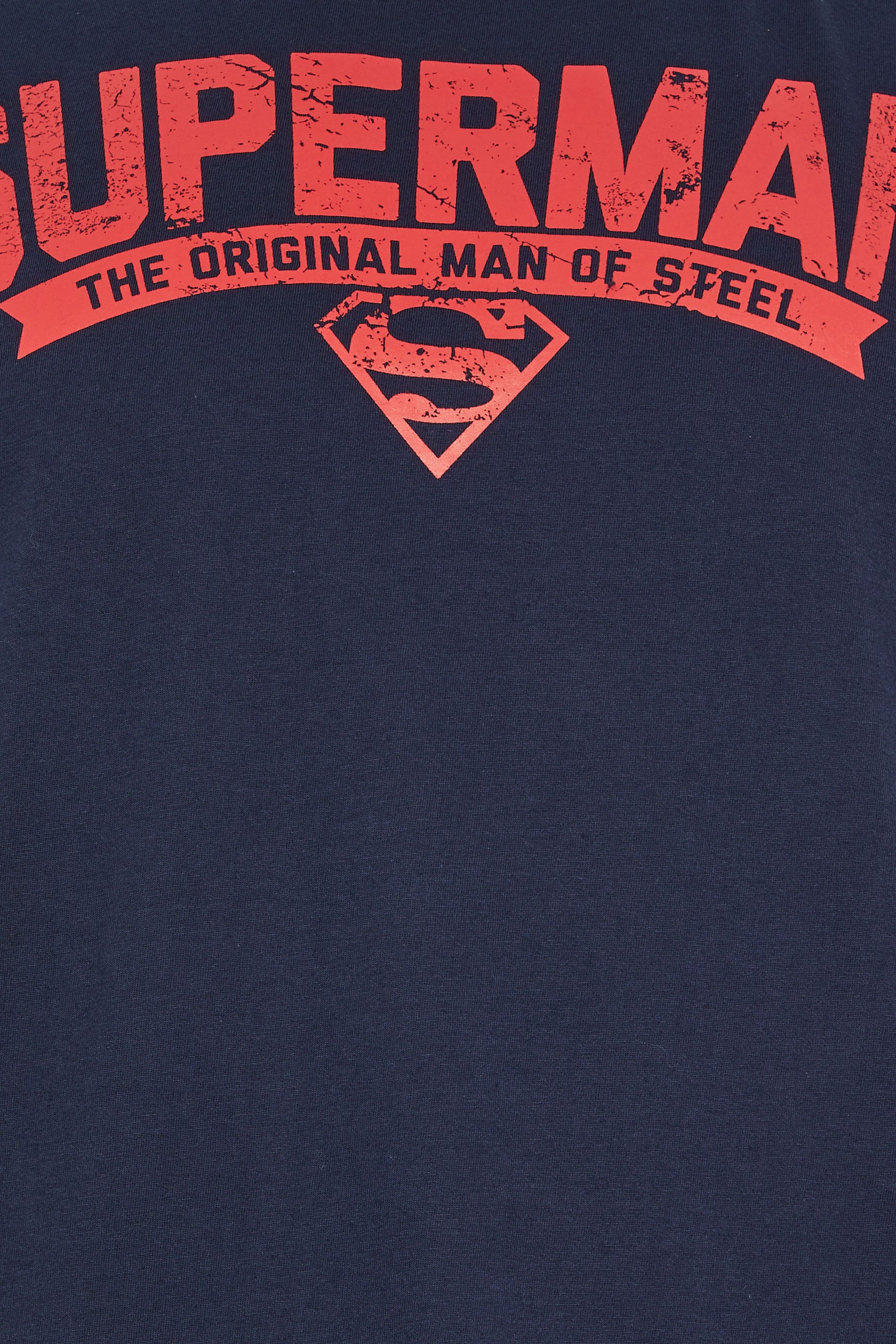 BadRhino Big & Tall Navy Blue Superman Pyjama Set 5