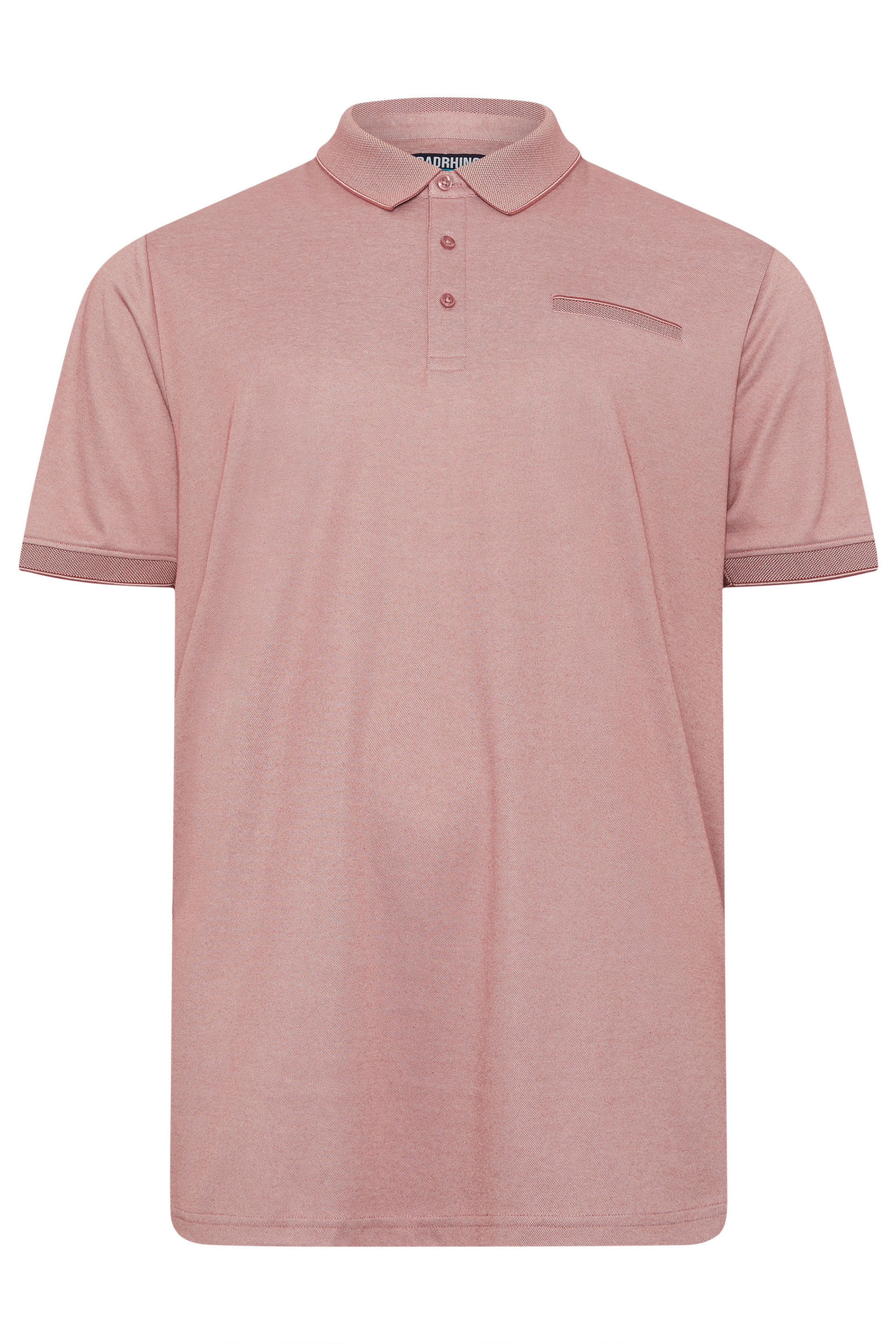 BadRhino Big & Tall Orange Chambray Polo Shirt | BadRhino 5