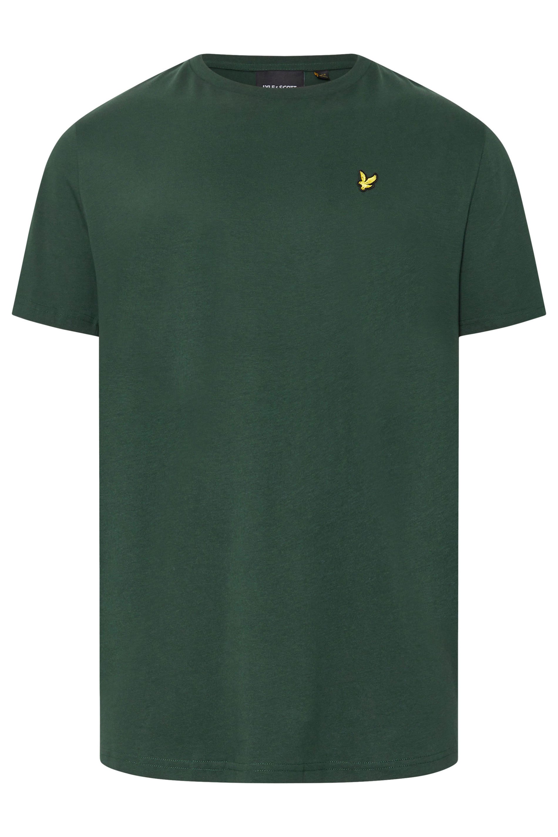 LYLE & SCOTT Big & Tall Teal Blue Plain T-Shirt | BadRhino 3