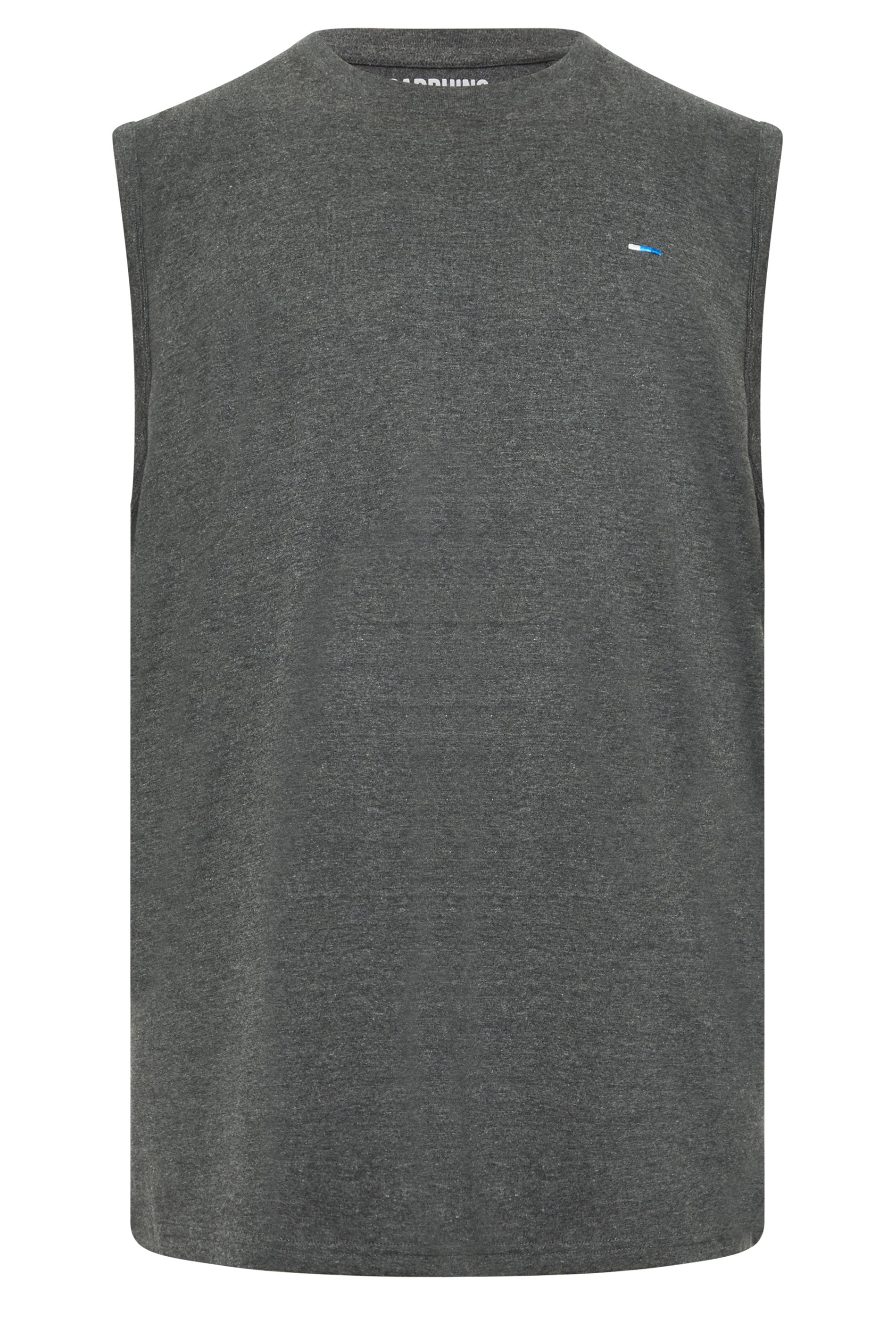 BadRhino Big & Tall 5 Pack Charcoal/Green/White/Navy/Black Extra Long Plain Vest Top | BadRhino 8