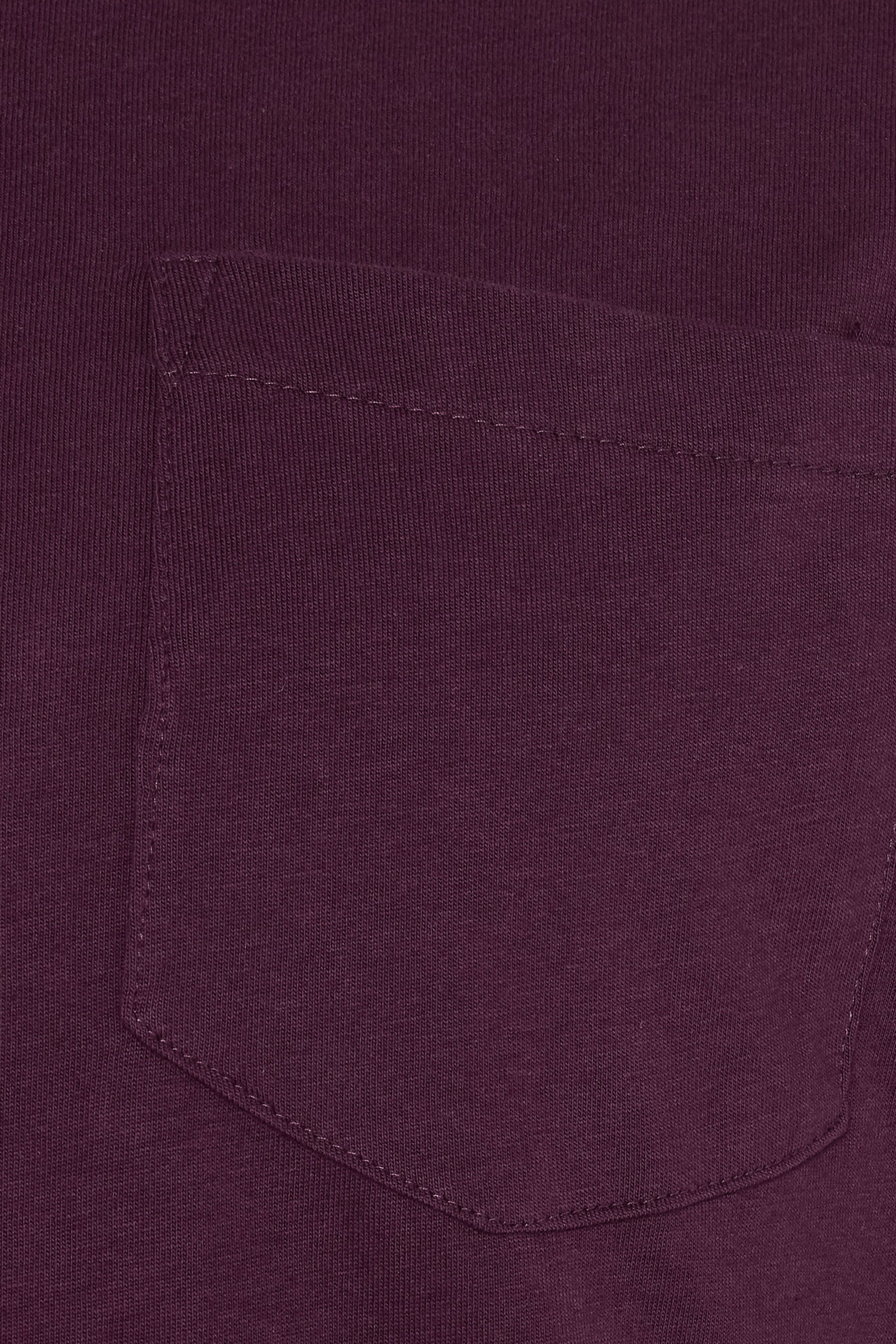 KAM Big & Tall Fig Purple Ringer T-Shirt | badRhino 4