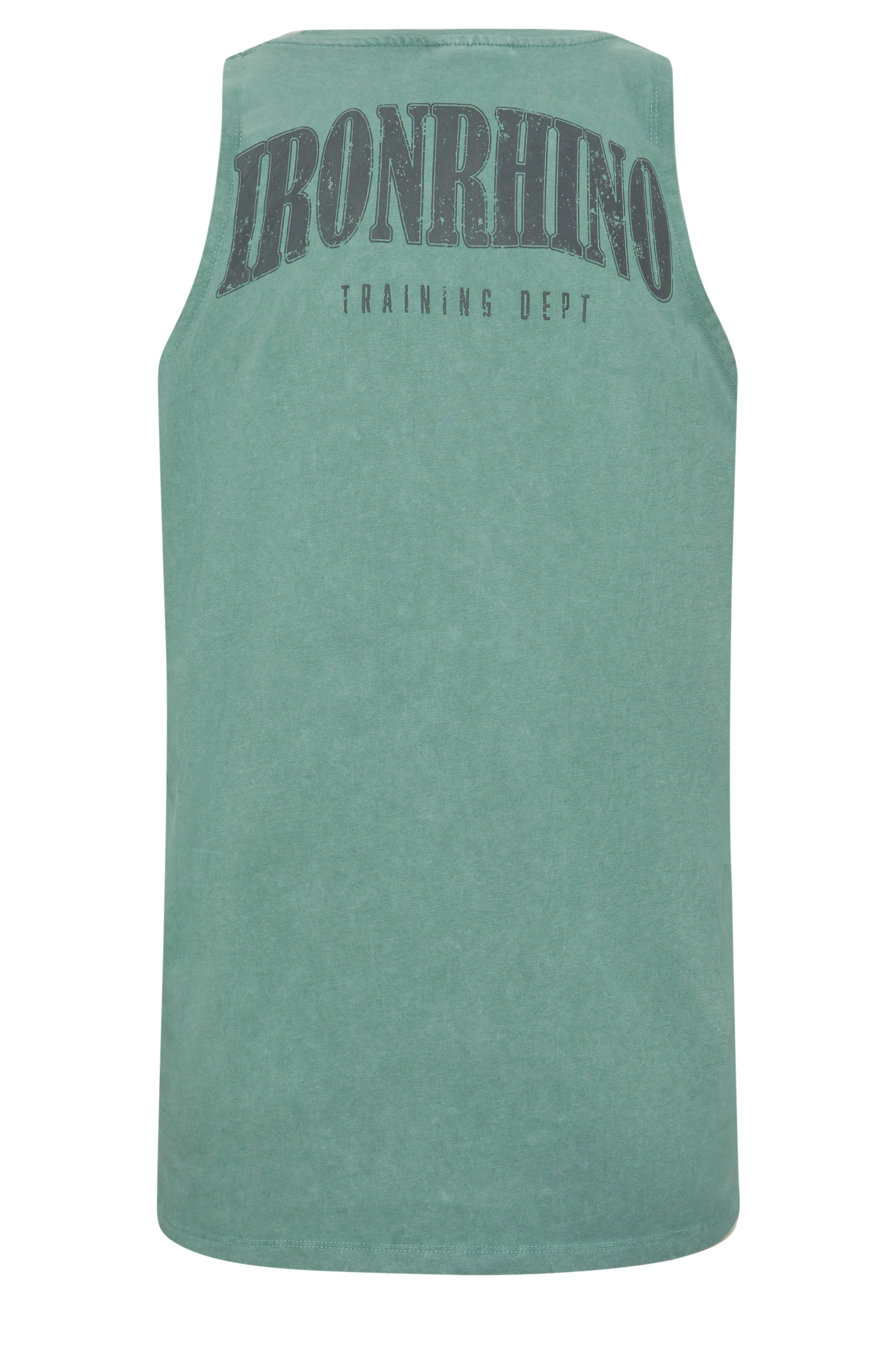 IronRhino Big & Tall Green Acid Wash Muscle Vest | BadRhino 6