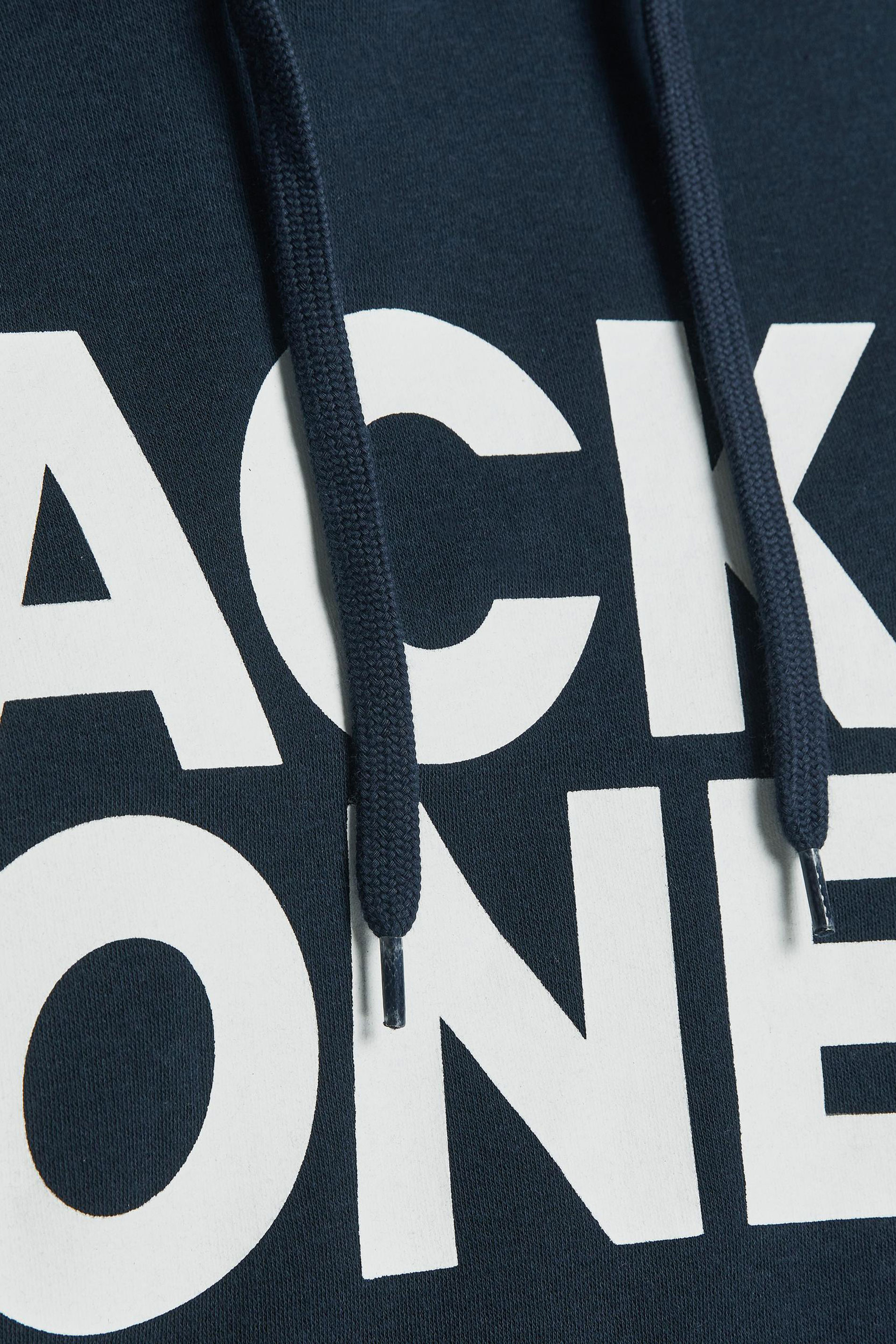 JACK & JONES Navy Blue Corp Logo Hoodie | BadRhino 2