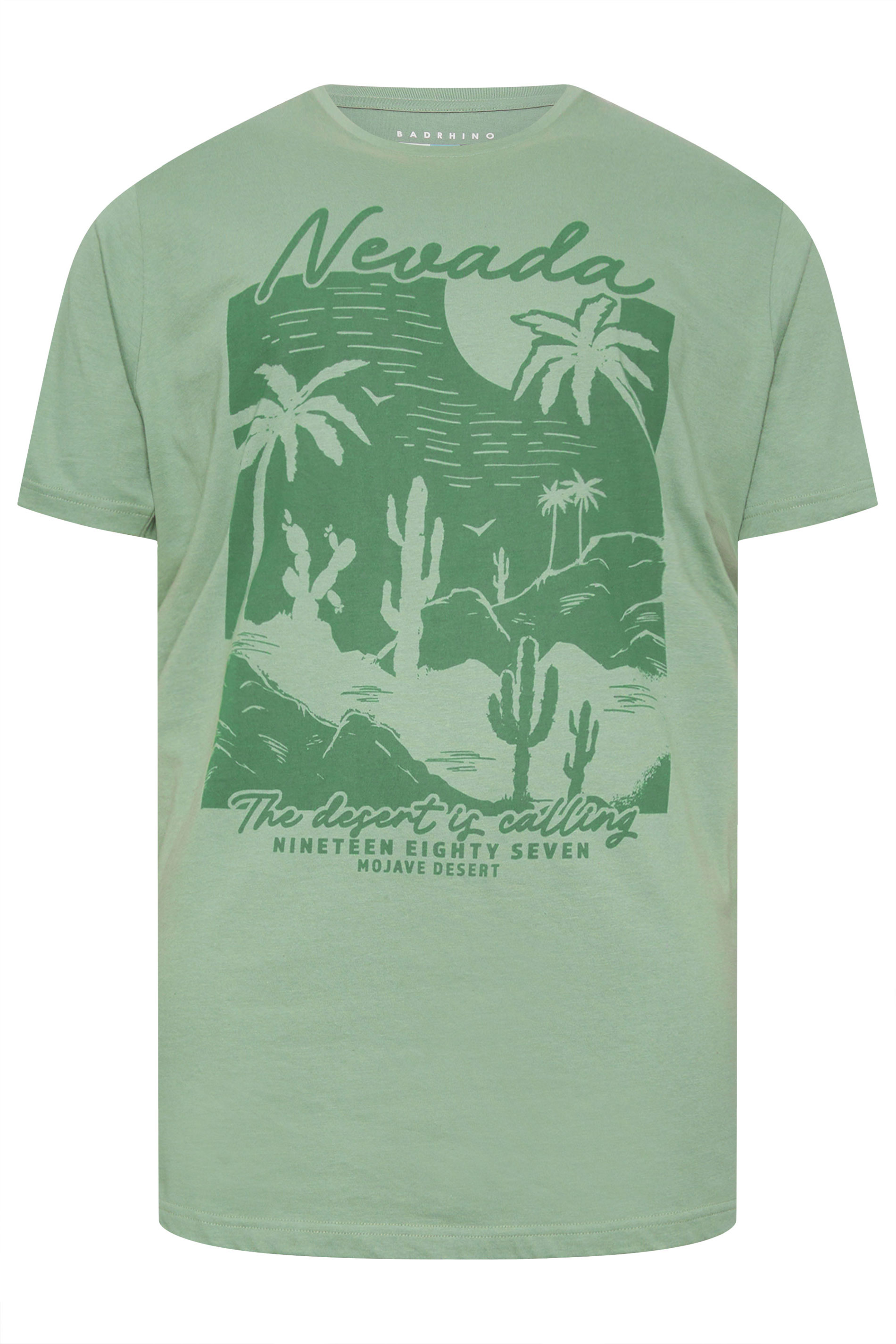 BadRhino Big & Tall Green 'Nevada' T-Shirt | BadRhino 4