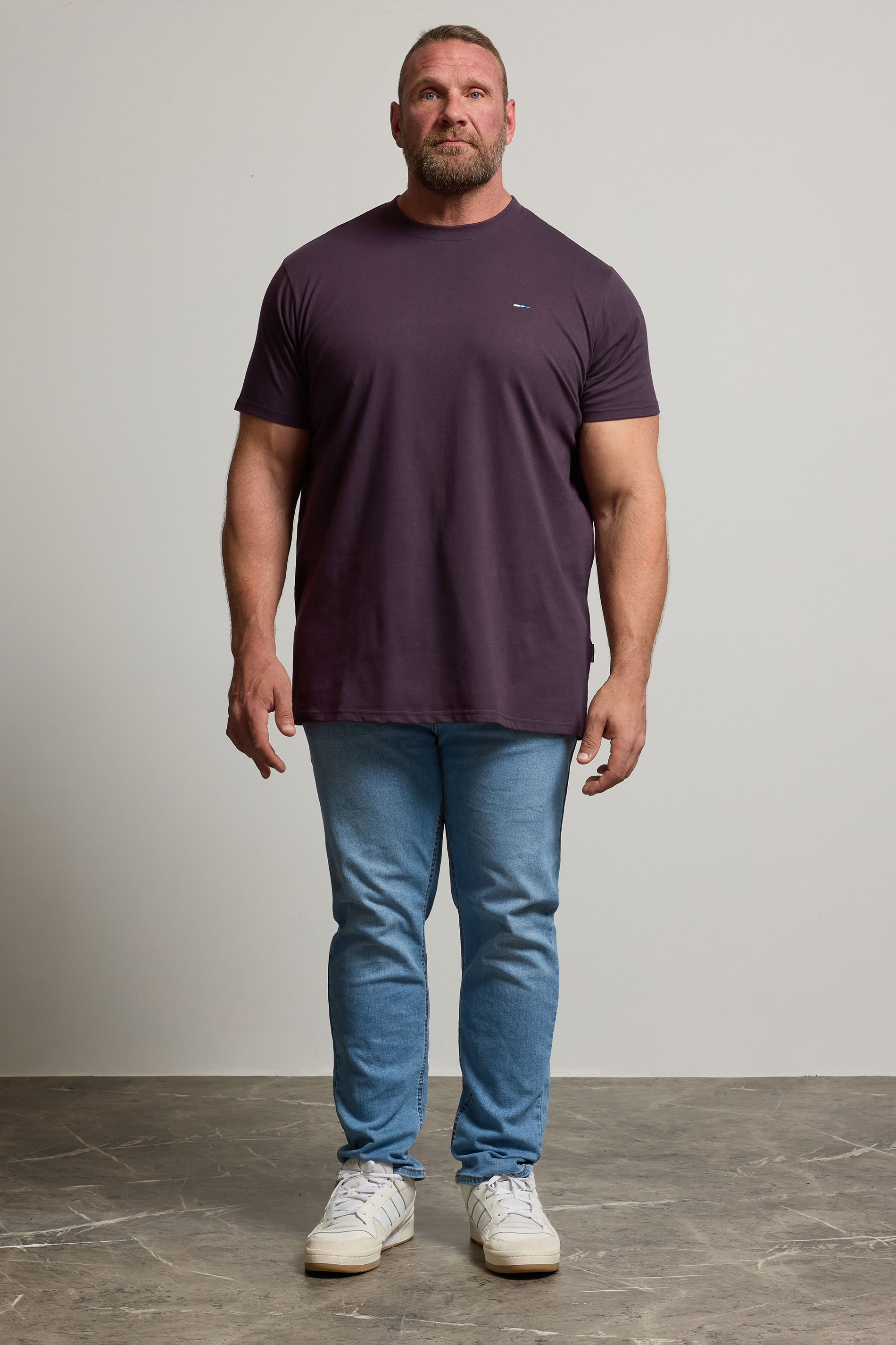 BadRhino Big & Tall 3 PACK Purple & Green Longline Core T-Shirts | BadRhino 3