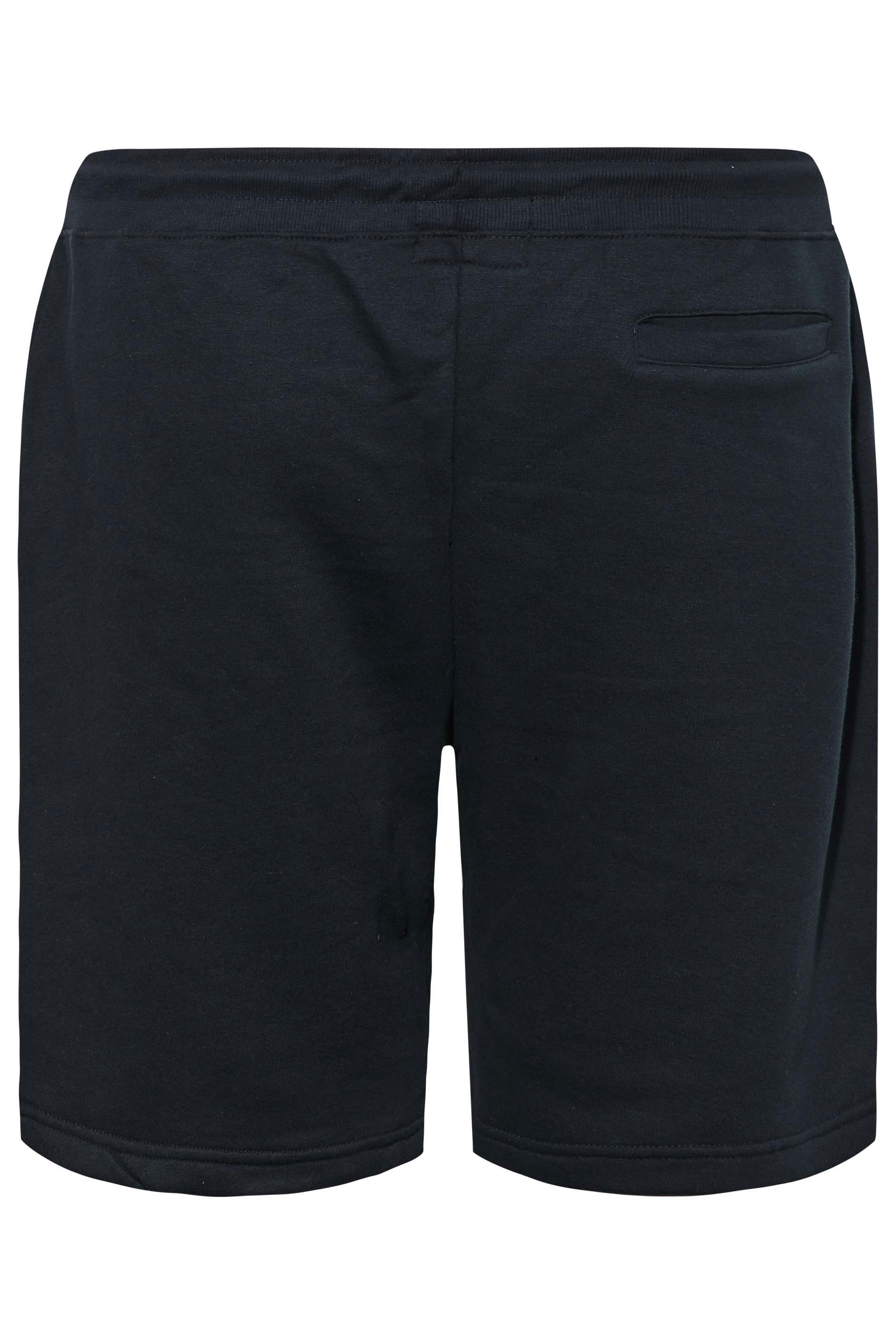 BadRhino Big & Tall 2 PACK Navy Blue & Black Jogger Shorts | BadRhino 9
