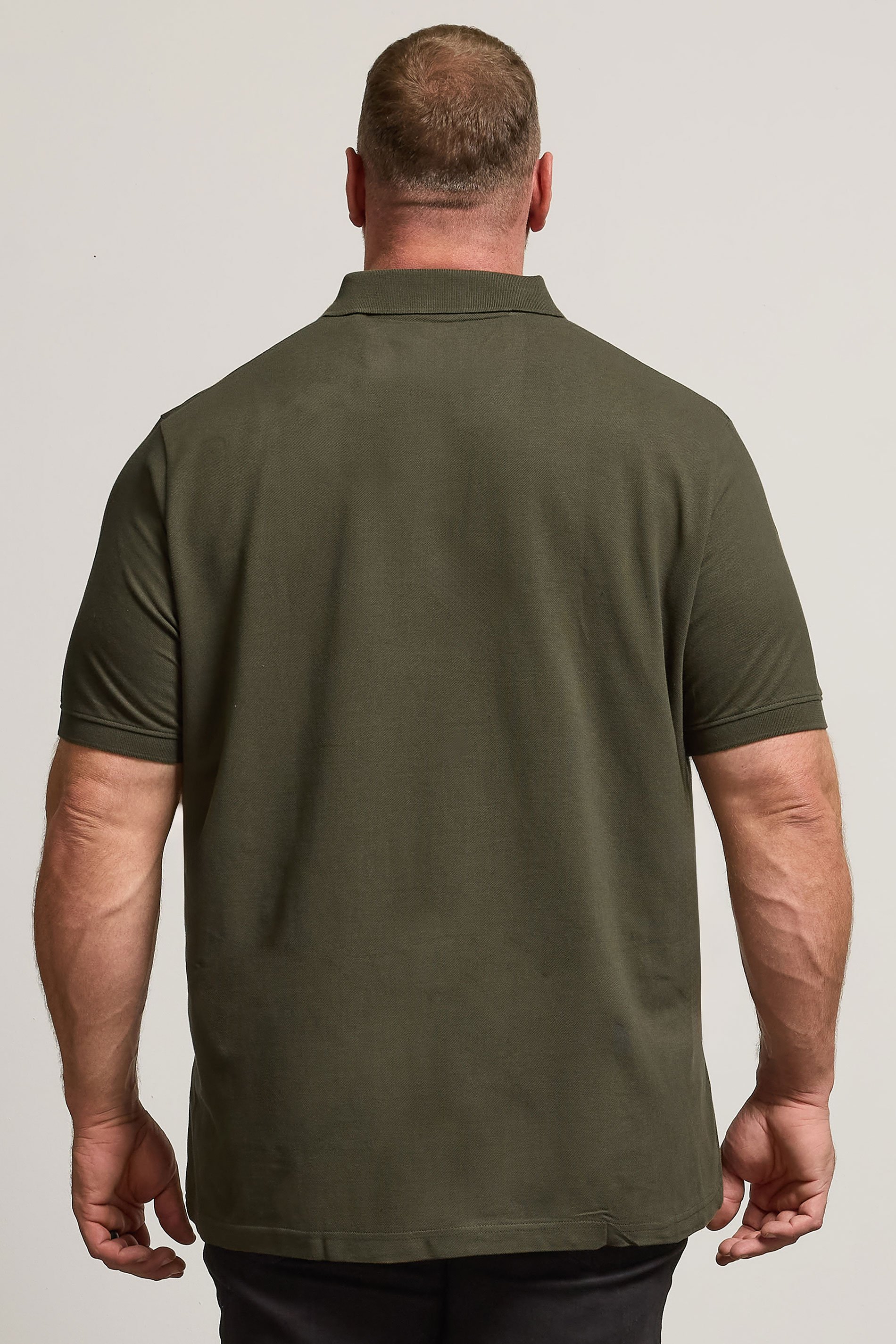 BadRhino Khaki Green Essential Polo Shirt | BadRhino 3