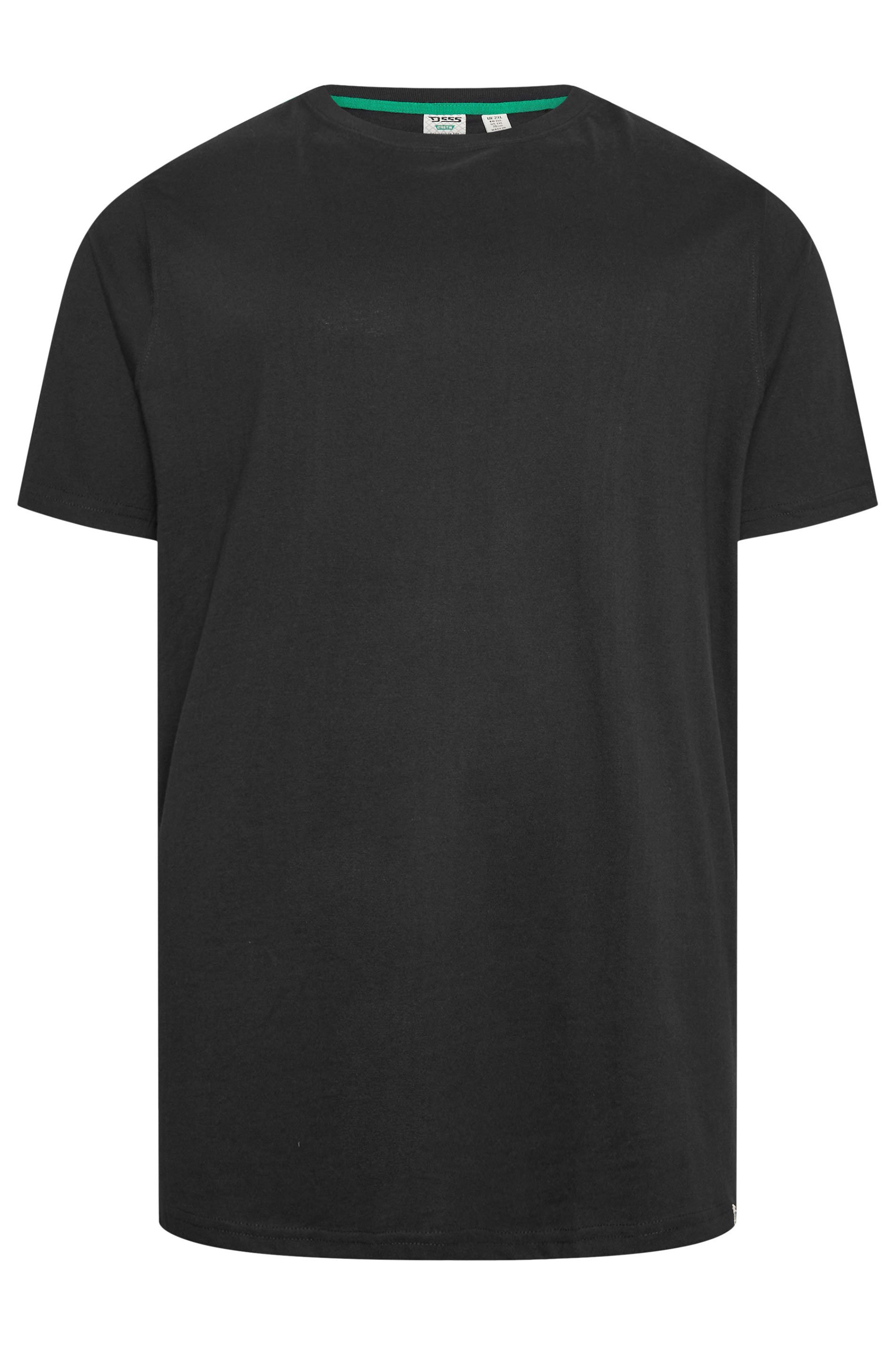 D555 2 PACK Black Crew Neck T-Shirts | BadRhino 4
