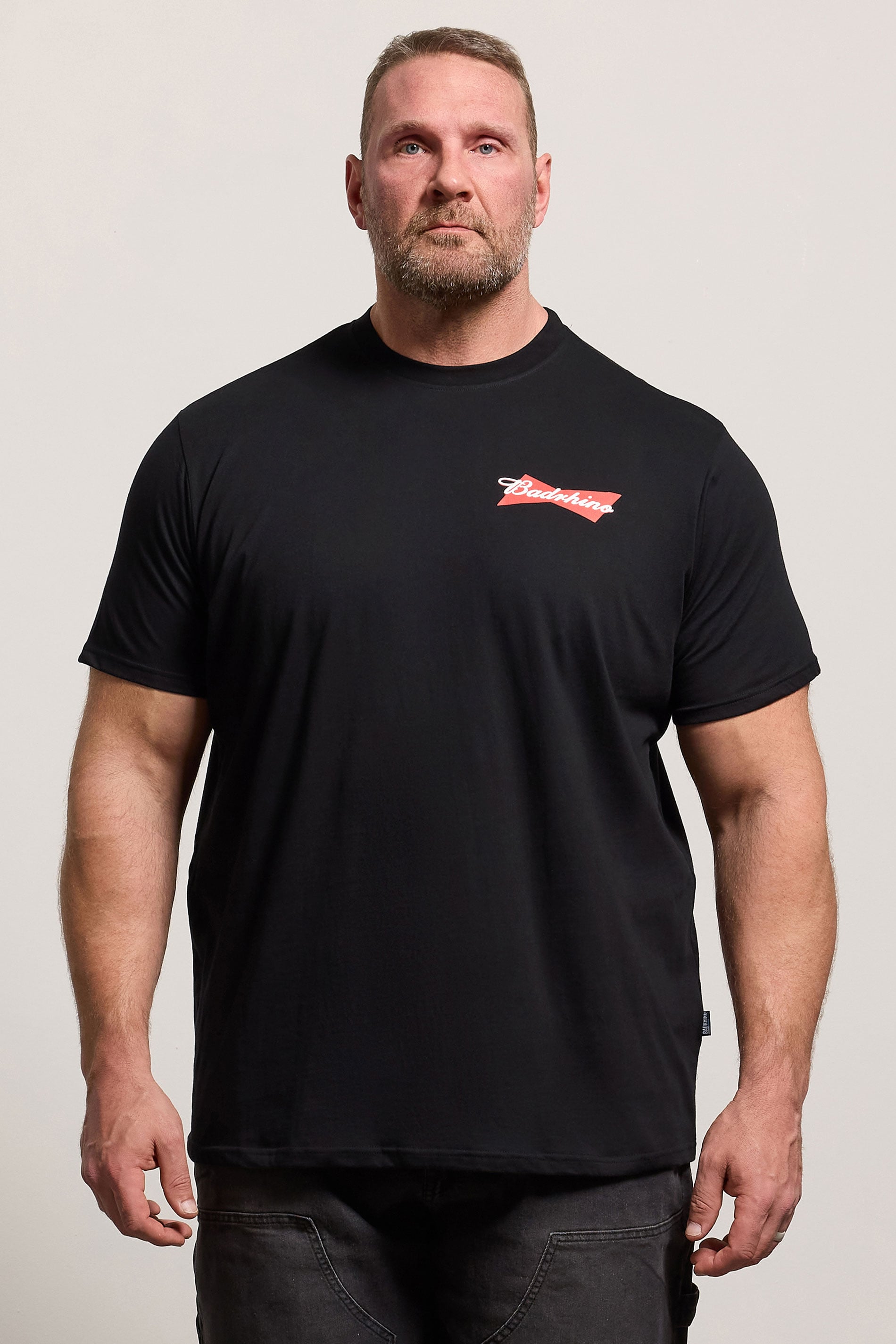 BadRhino Big & Tall Black Beer Graphic T-Shirt | BadRhino 3