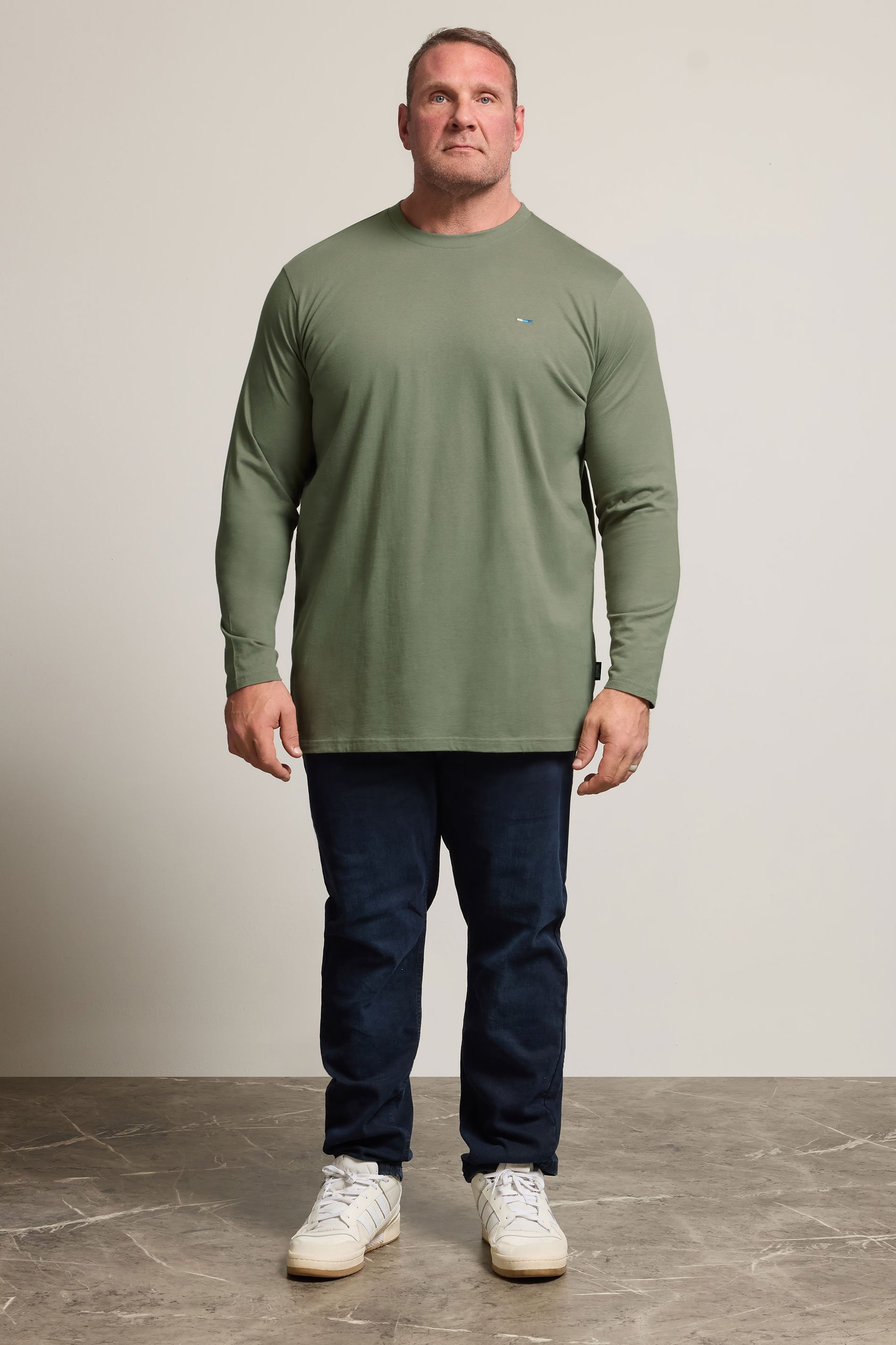 BadRhino Big & Tall Sage Green Extra Long Core Long Sleeve T-Shirt | BadRhino 2