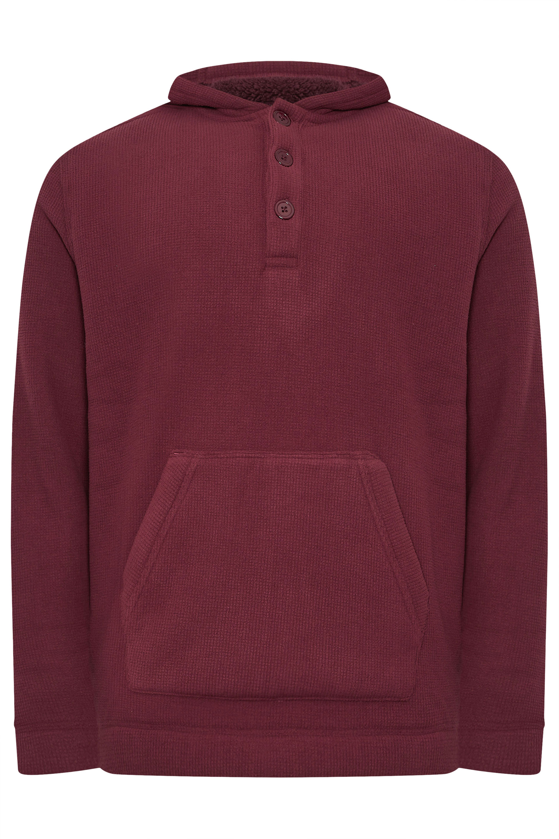 BadRhino Big & Tall Burgundy Borg Lined Fleece | BadRhino 7