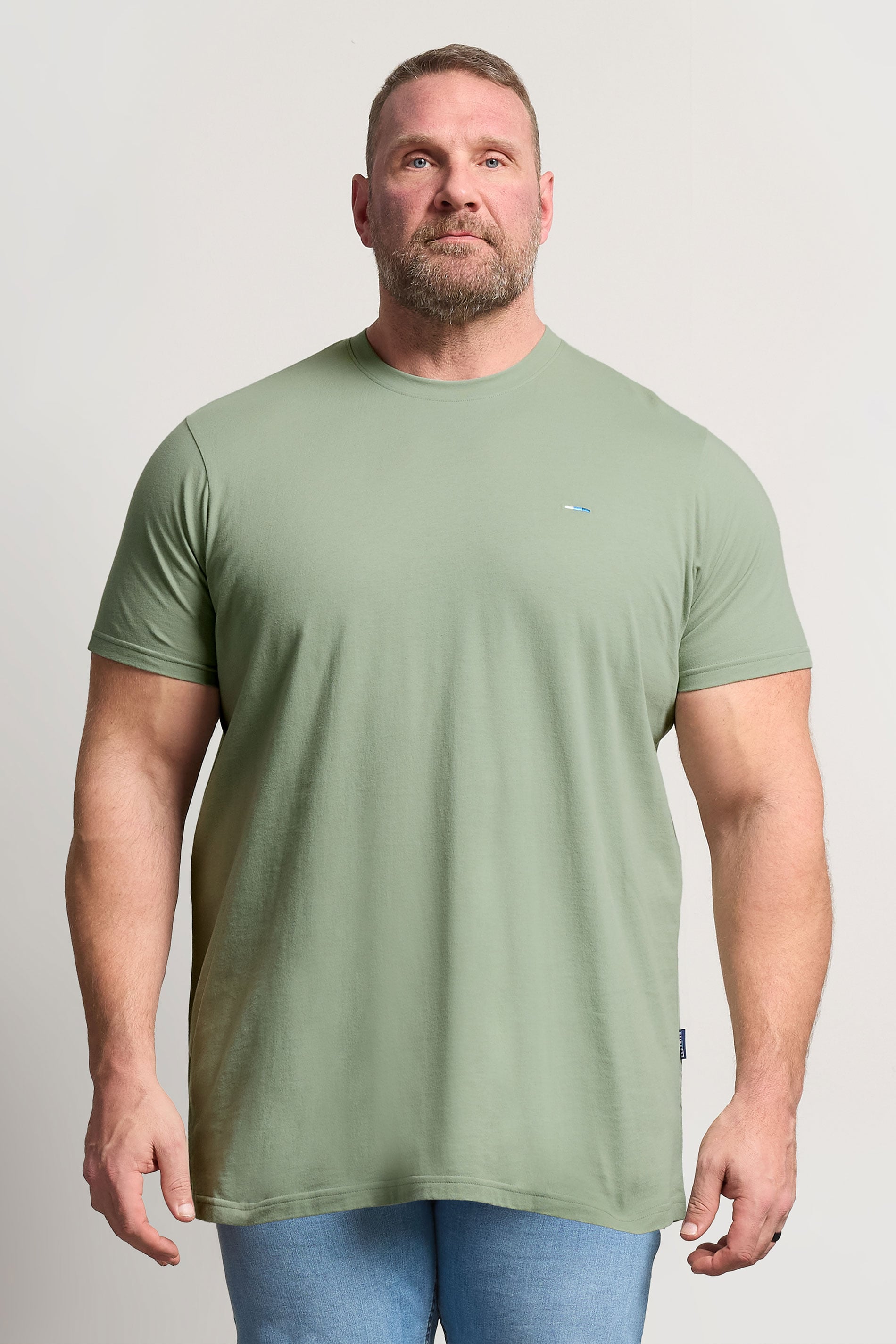 BadRhino Big & Tall Light Green Extra Long Core T-Shirt | BadRhino 3