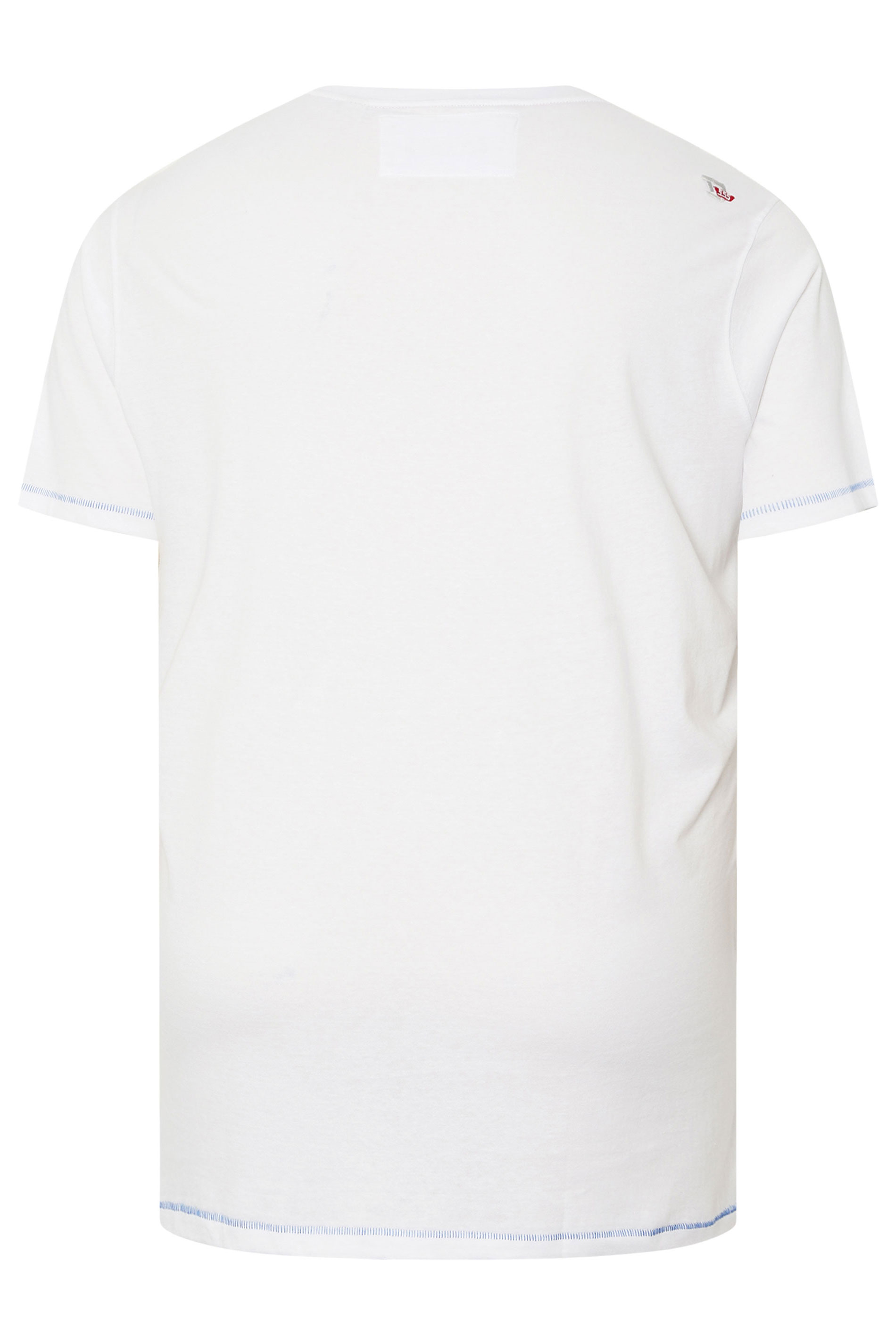 D555 Big & Tall White 'Bondi Beach' T-Shirt | BadRhino 4