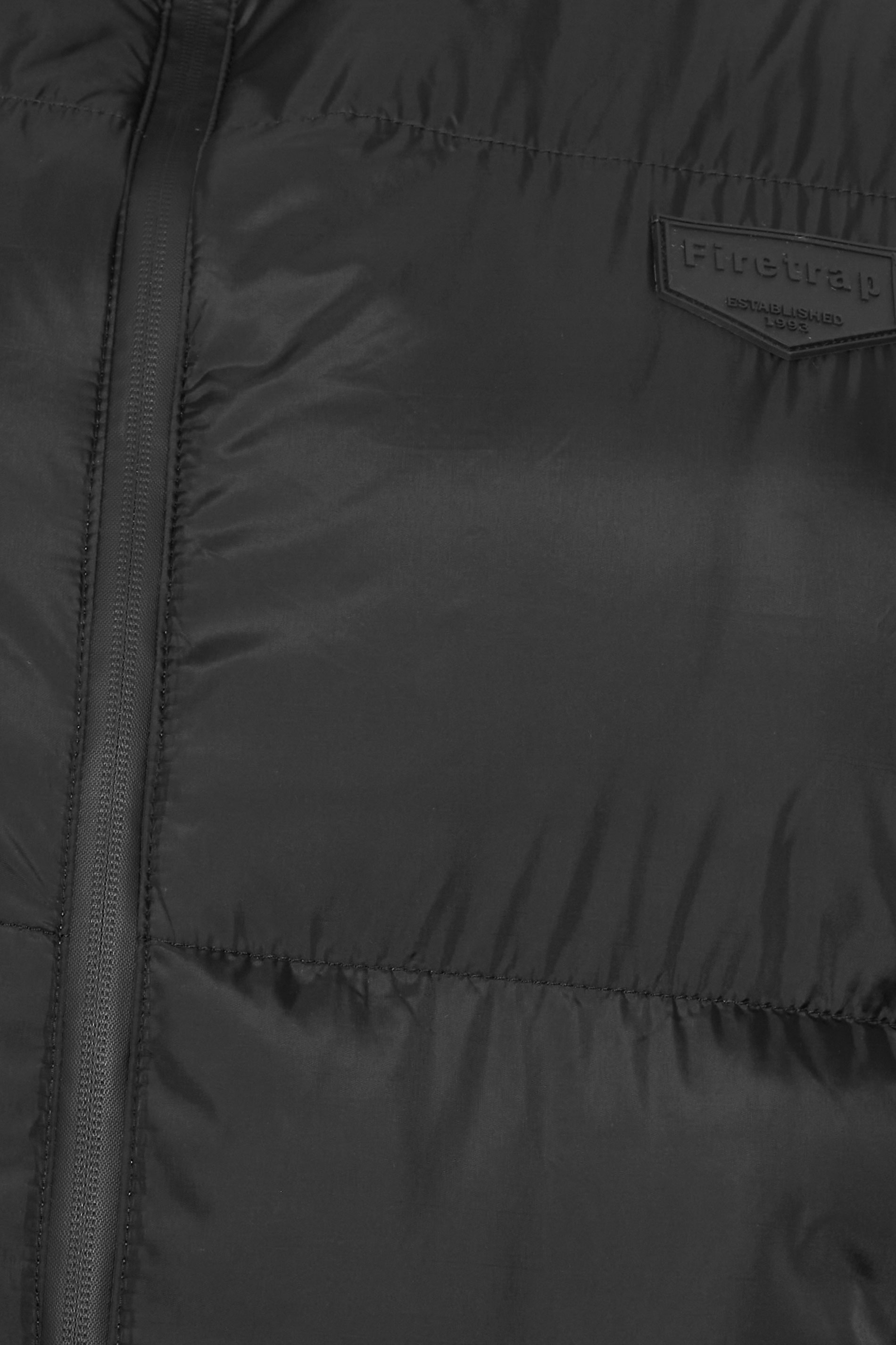 FIRETRAP Big & Tall Black Puffer Gilet | BadRhino 4
