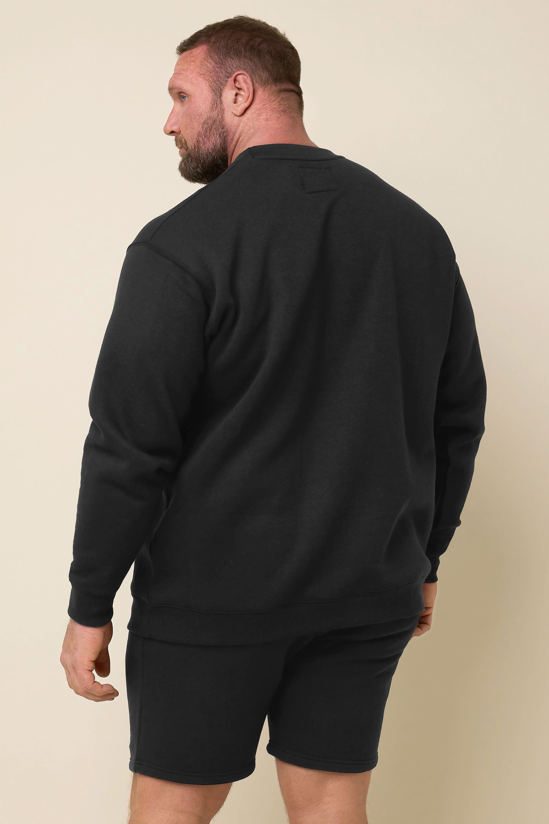 IronRhino Big & Tall Black 'Rest Day' Sweatshirt | BadRhino 4
