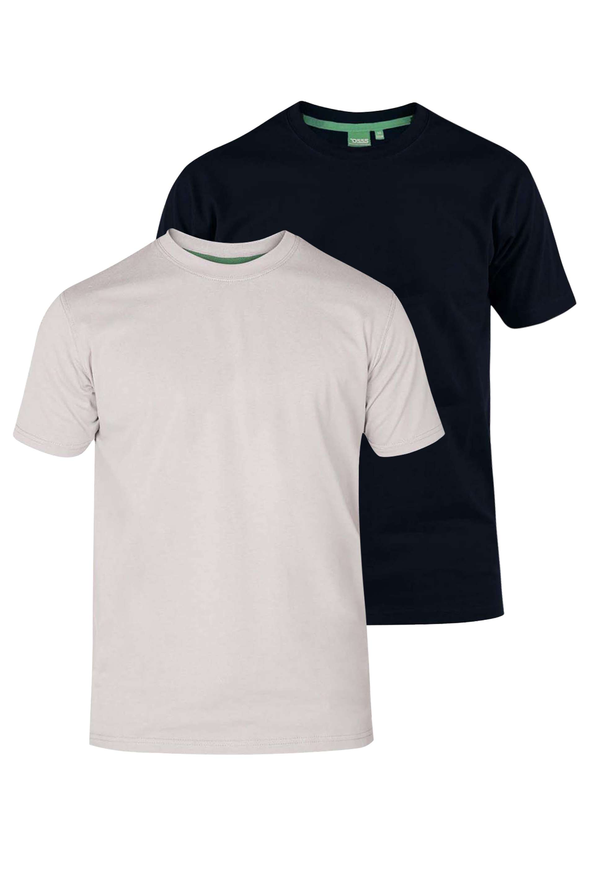 D555 Big & Tall 2 PACK Black & White T-Shirts| BadRhino 3