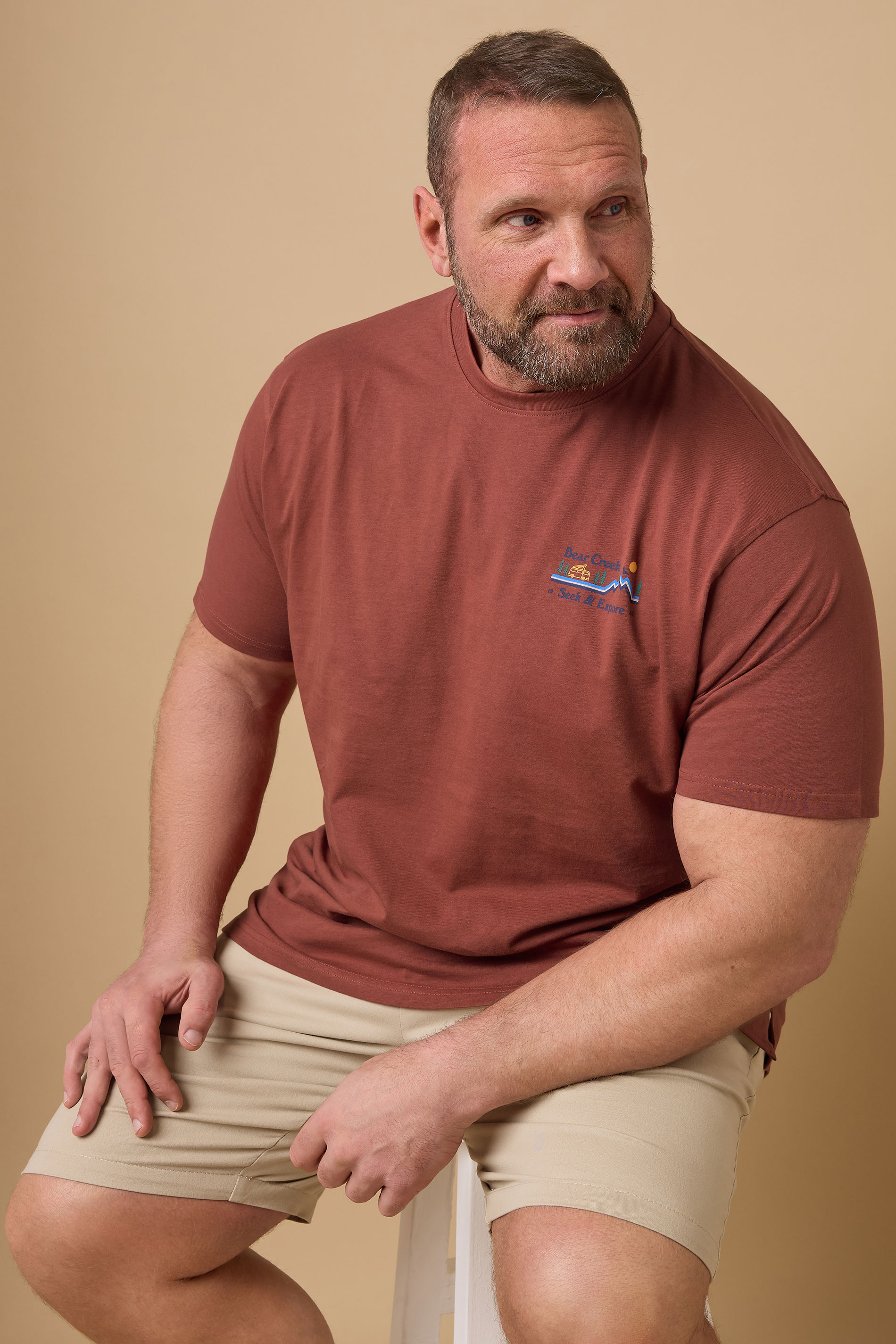 Kam Big & Tall Red 'Bear Creek' T-Shirt | BadRhino 1