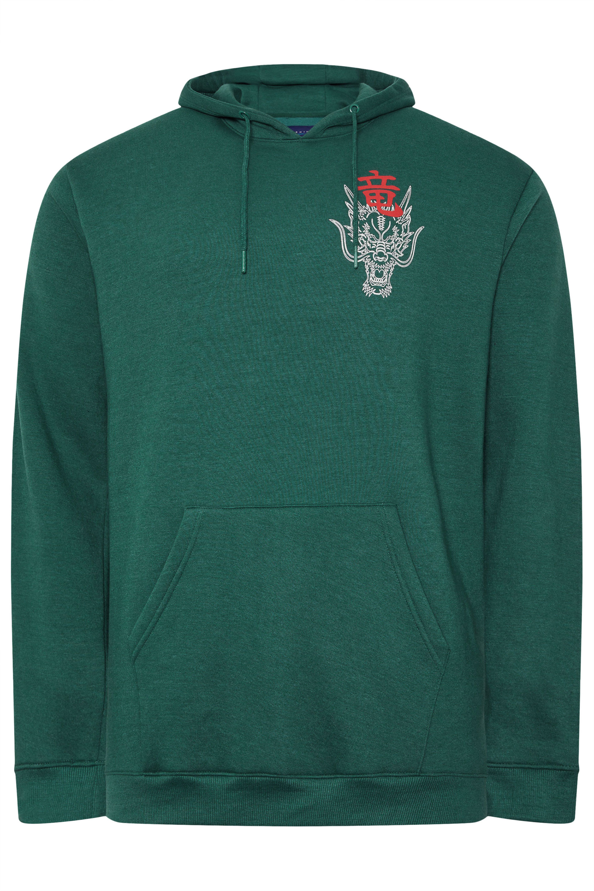 BadRhino Big & Tall Green Dragon Graphic Hoodie | BadRhino 6