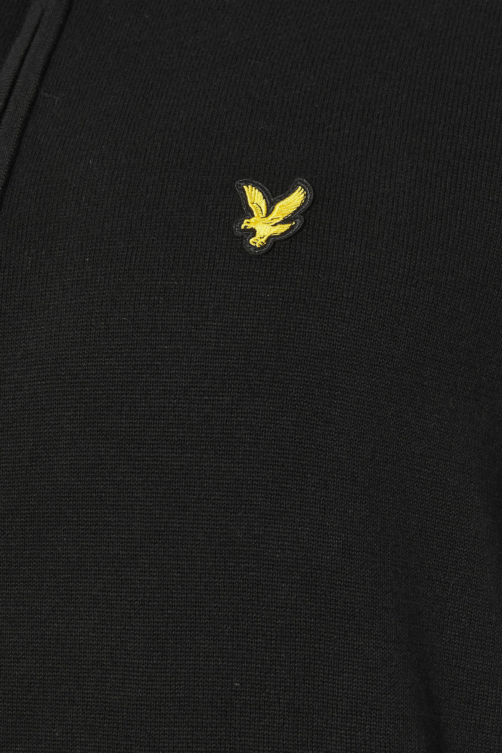 LYLE & SCOTT Big & Tall Black Quarter Zip Jumper | BadRhino 3