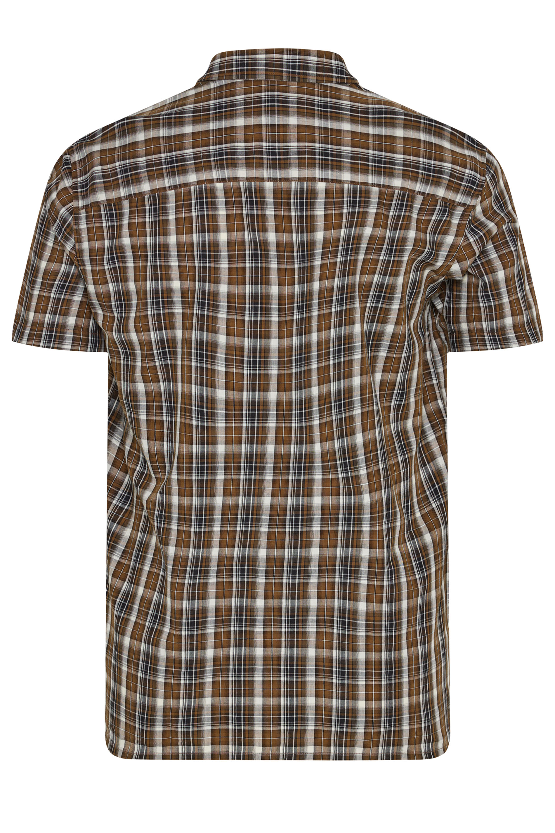 BadRhino Big & Tall Brown Check Shirt | BadRhino 6