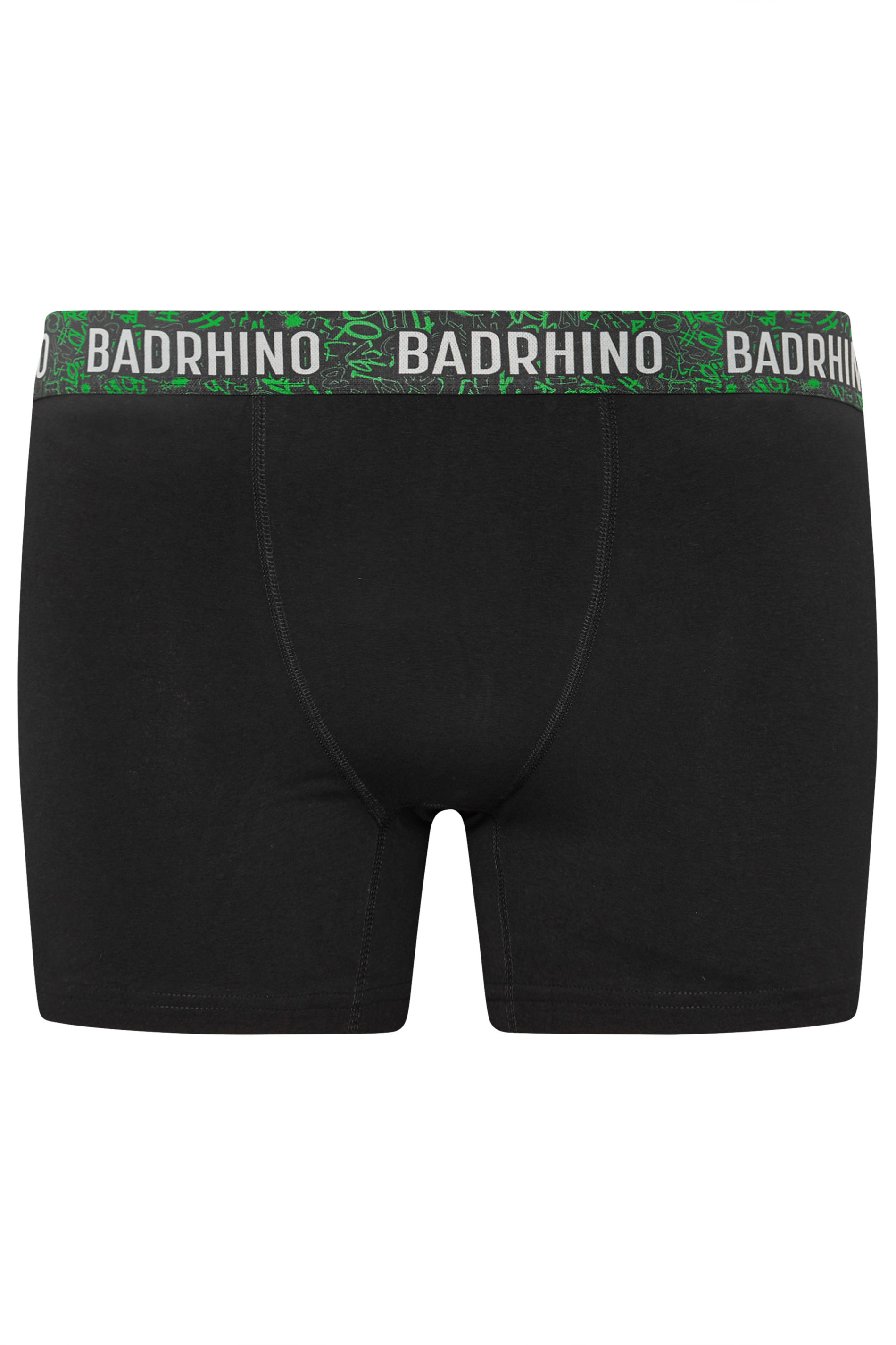 BadRhino Big & Tall 3 PACK Black Graffiti Design Boxers | BadRhino 6