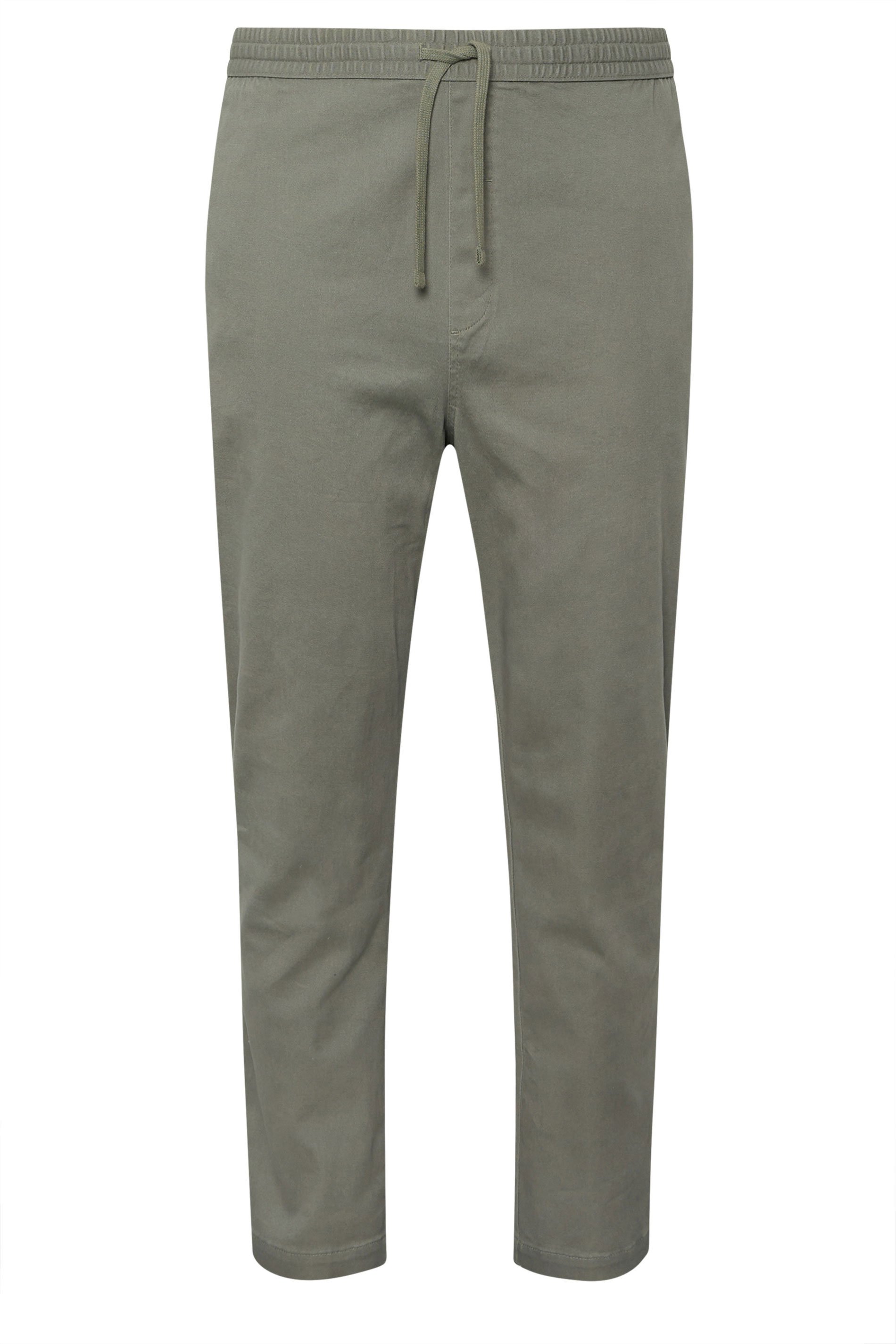 BadRhino Sage Green Elasticated Waist Chinos | BadRhino 6