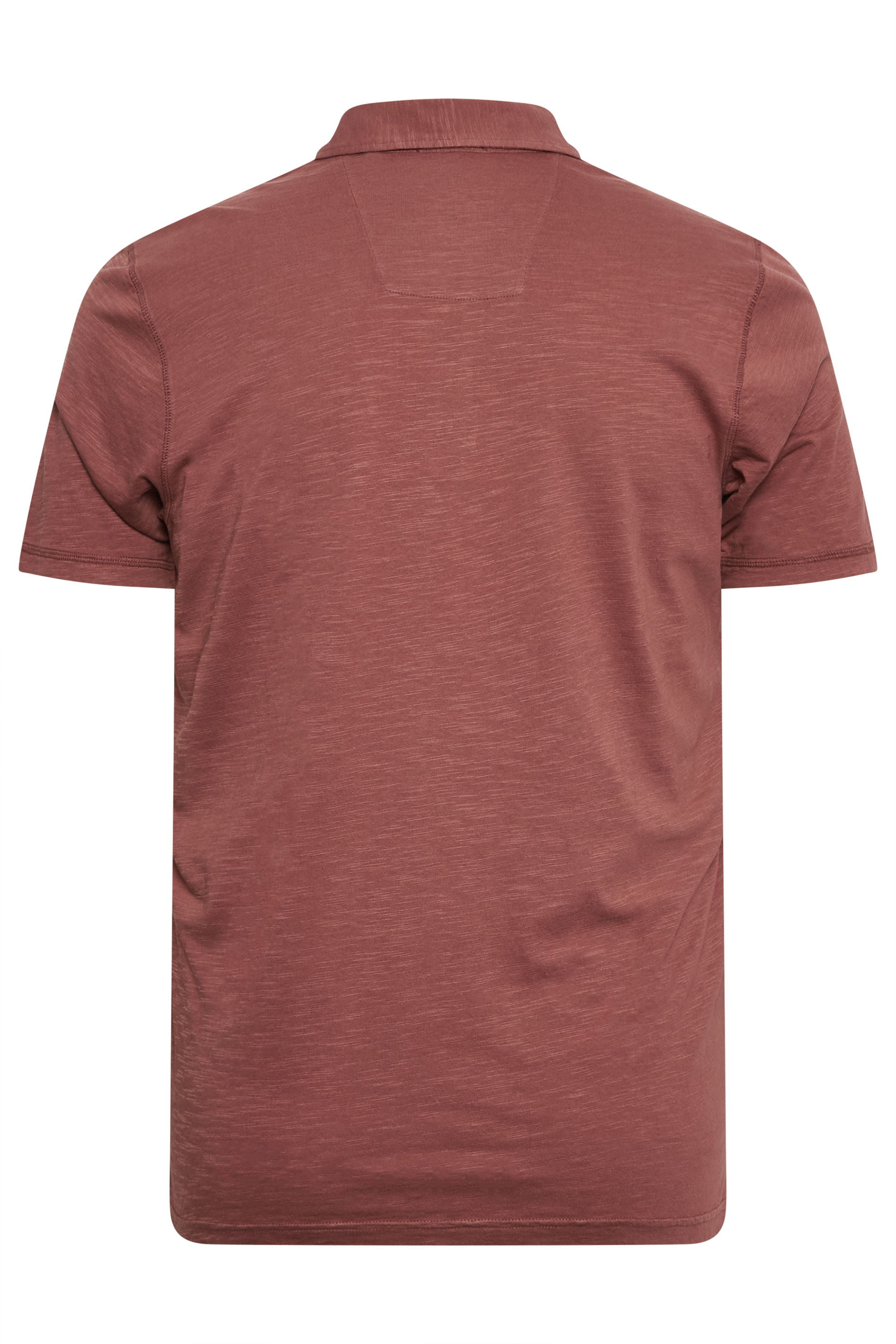 BadRhino Big & Tall Wine Red Slub Polo Shirt | BadRhino 4