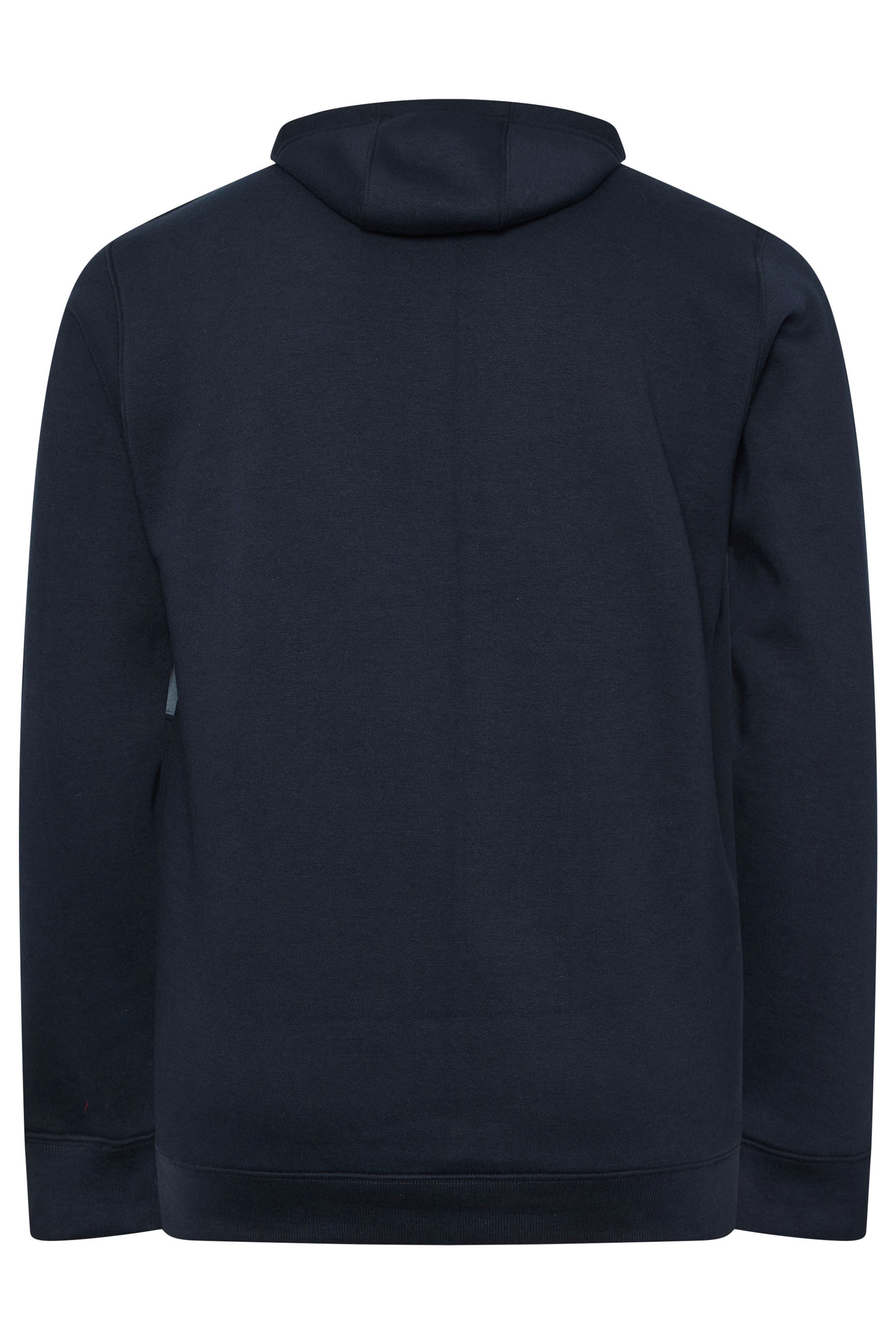BadRhino Big & Tall Navy Blue Cut & Sew Hoodie | BadRhino 6