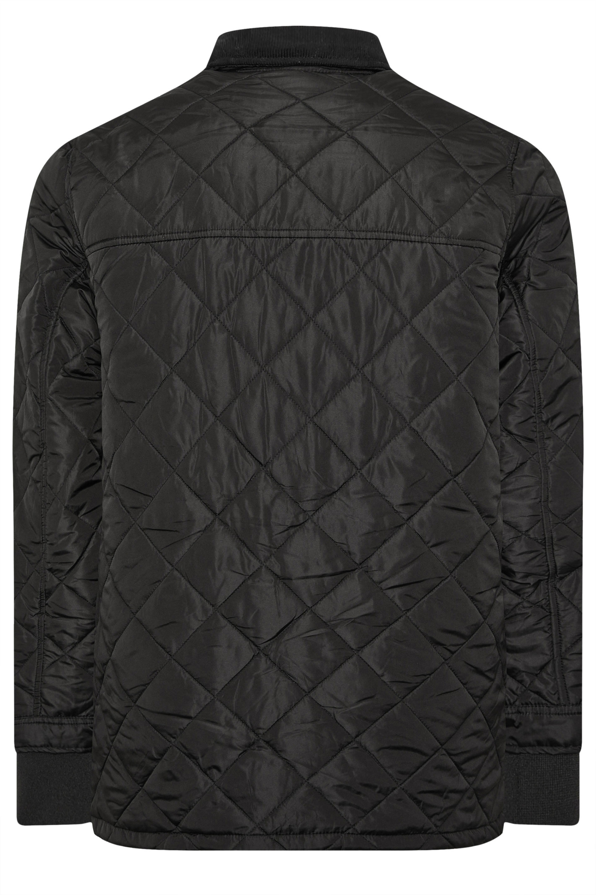 D555 Big & Tall Black Quilted Jacket | BadRhino 4