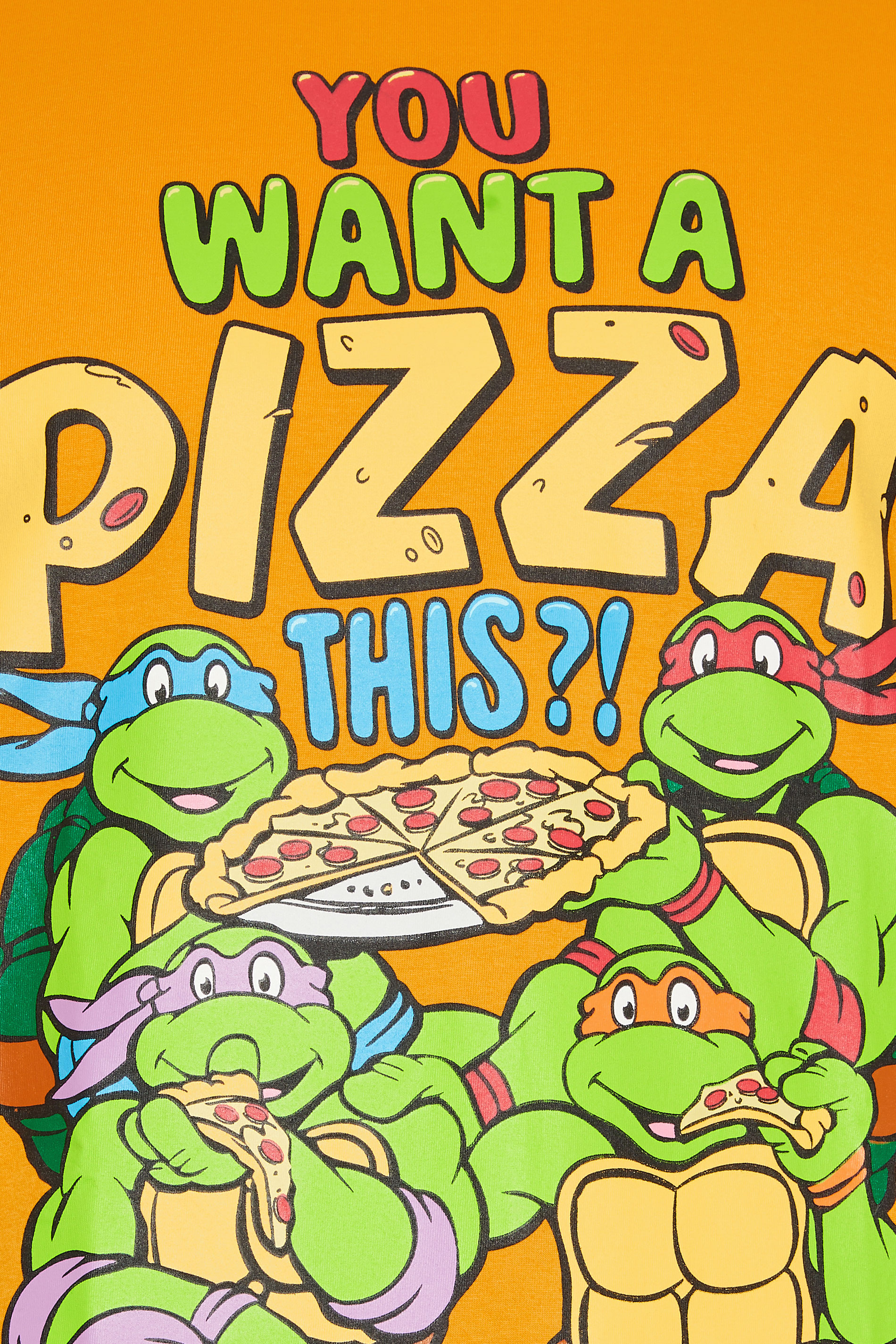 BadRhino Big & Tall Orange Ninja Turtle Pyjama Set | BadRhino 5