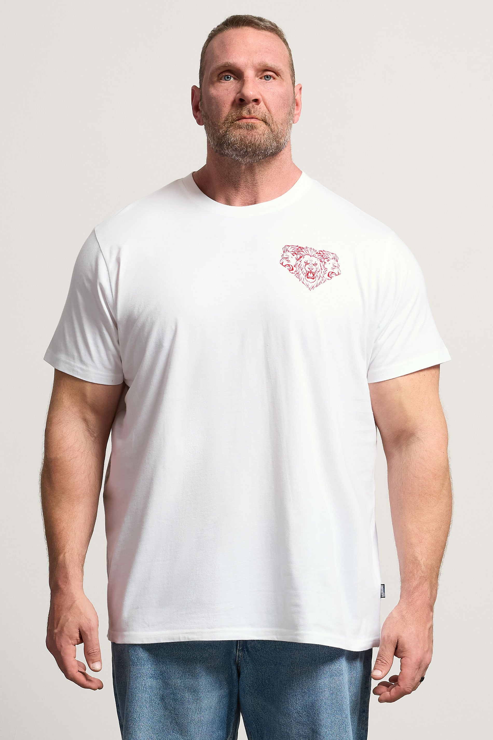 BadRhino Big & Tall White England T-Shirt | BadRhino 1