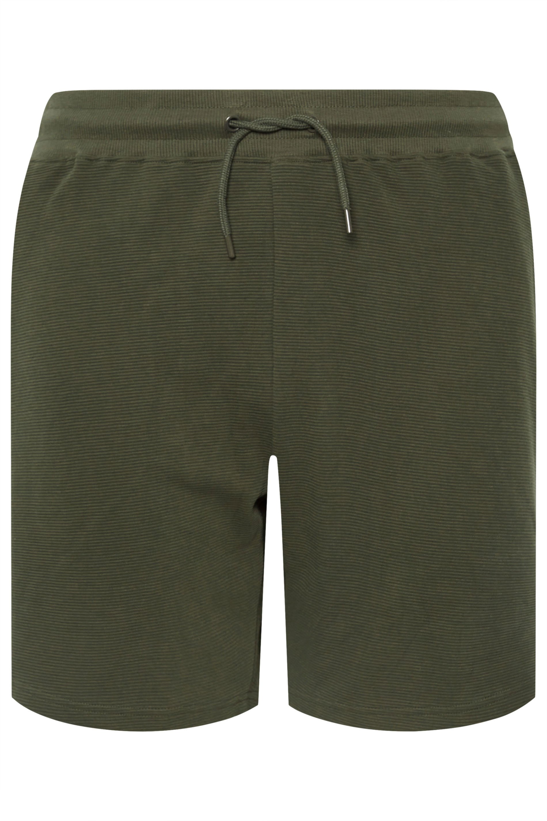BadRhino Big & Tall Khaki Green Ribbed Shorts | BadRhino 6
