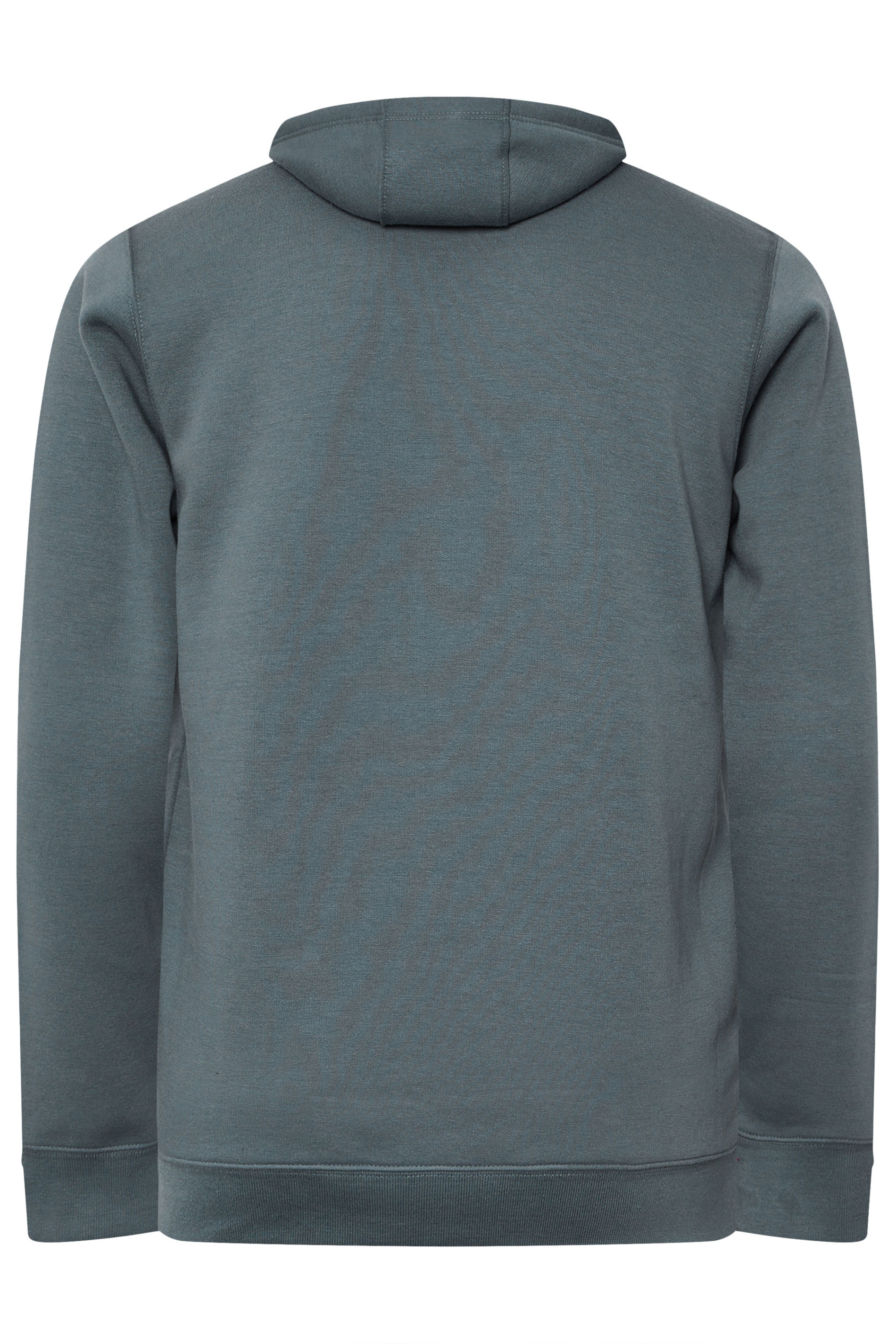 BadRhino Big & Tall Storm Blue Zip Through Hoodie | BadRhino 6