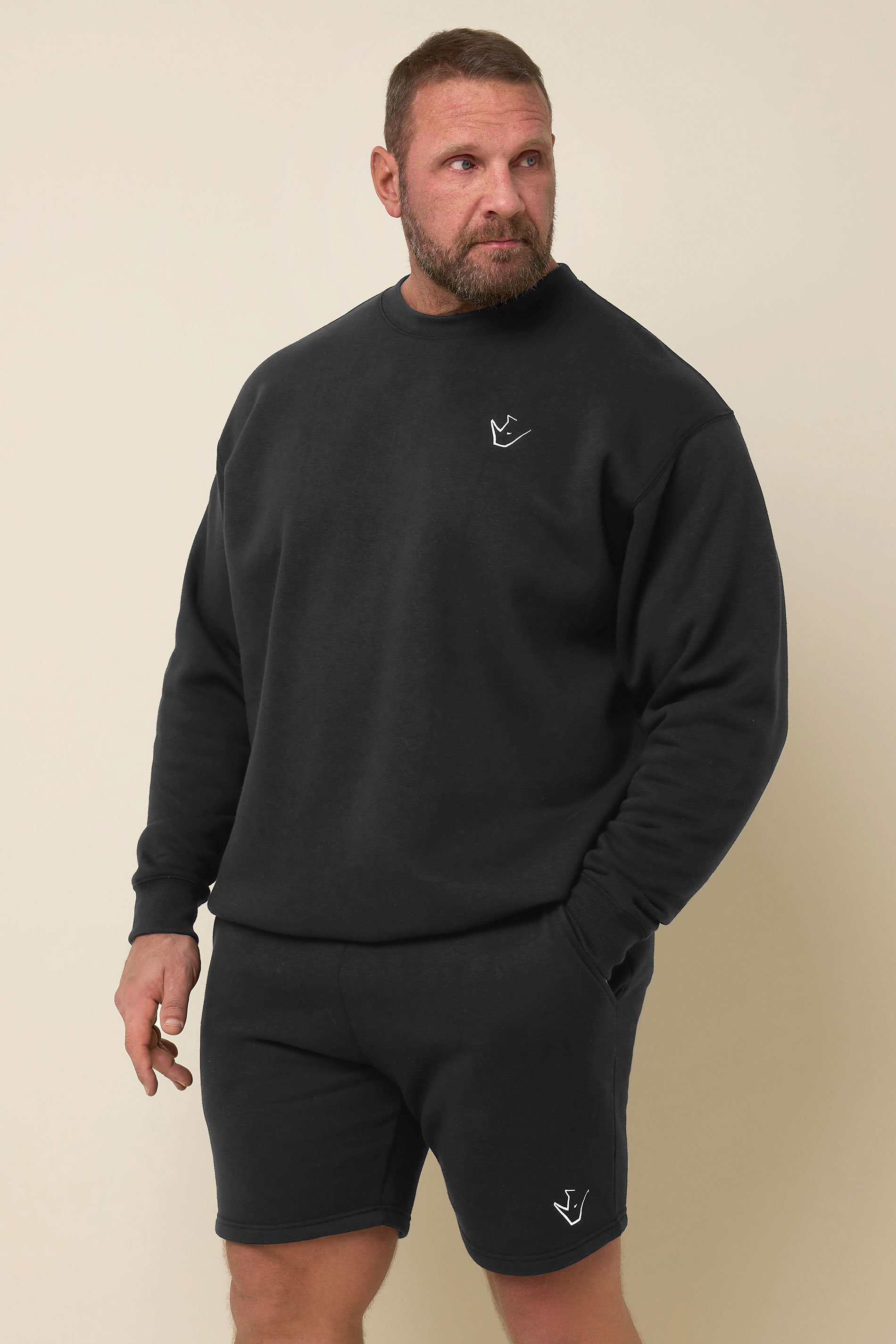 IronRhino Big & Tall Black 'Rest Day' Shorts 2