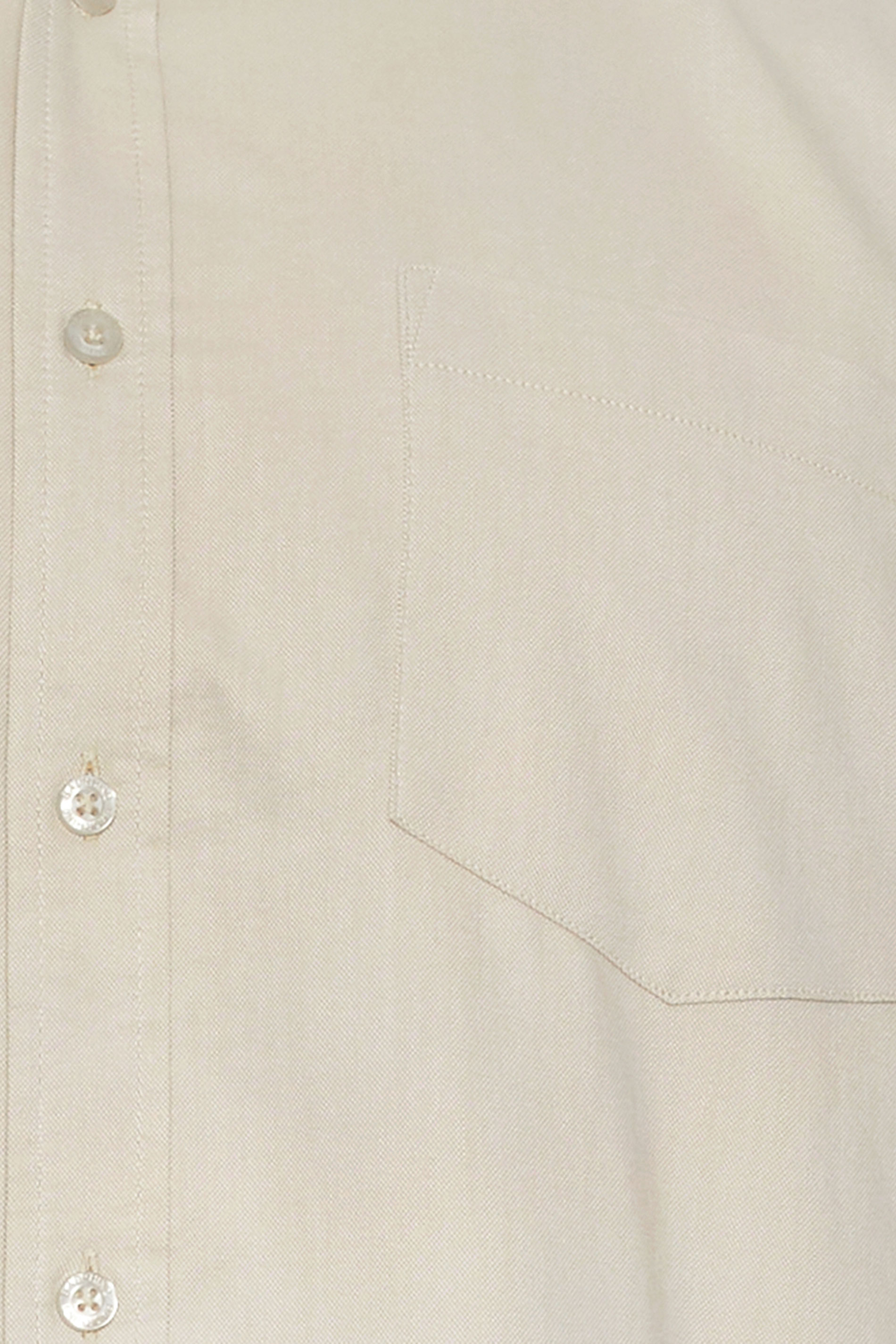 BadRhino Big & Tall Natural Beige Short Sleeve Oxford Shirt | BadRhino 2